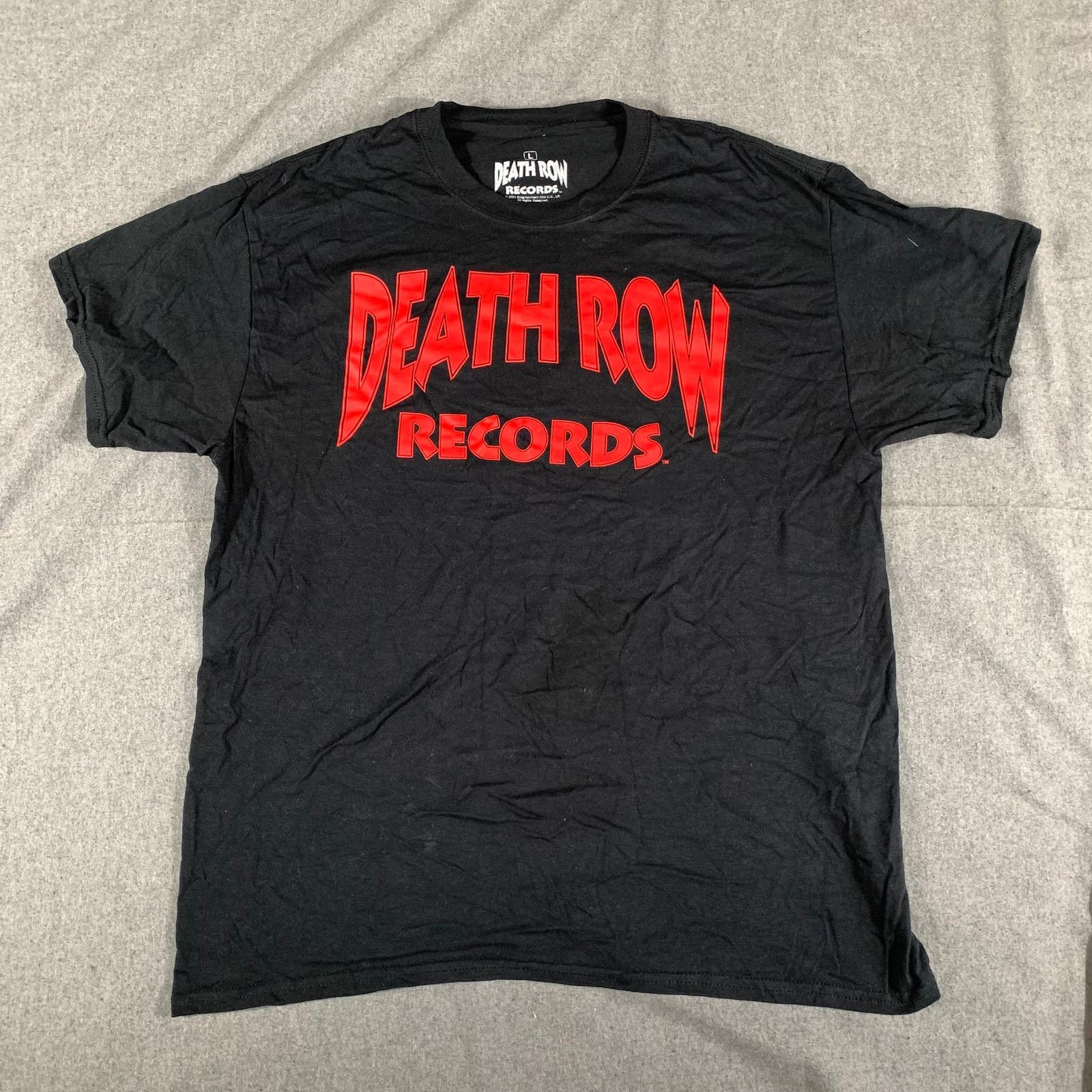 Death Row Records Deathrow Records Shirt Adult Large Black Casual T Shirt Mens Size US L / EU 52-54 / 3 - 1 Thumbnail