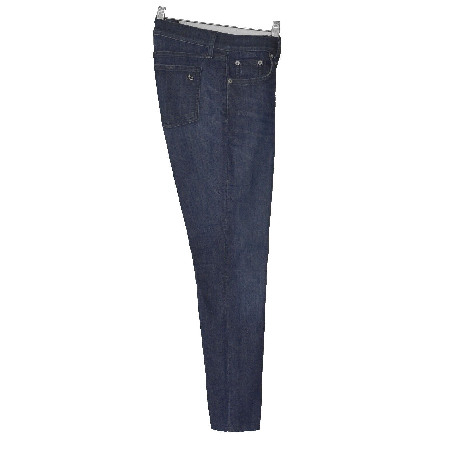 Rag & Bone RAG & BONE Tonal River Mid Rise Ankle Skinny Jeans Size 30 Size 30" / US 8 / IT 44 - 3 Thumbnail