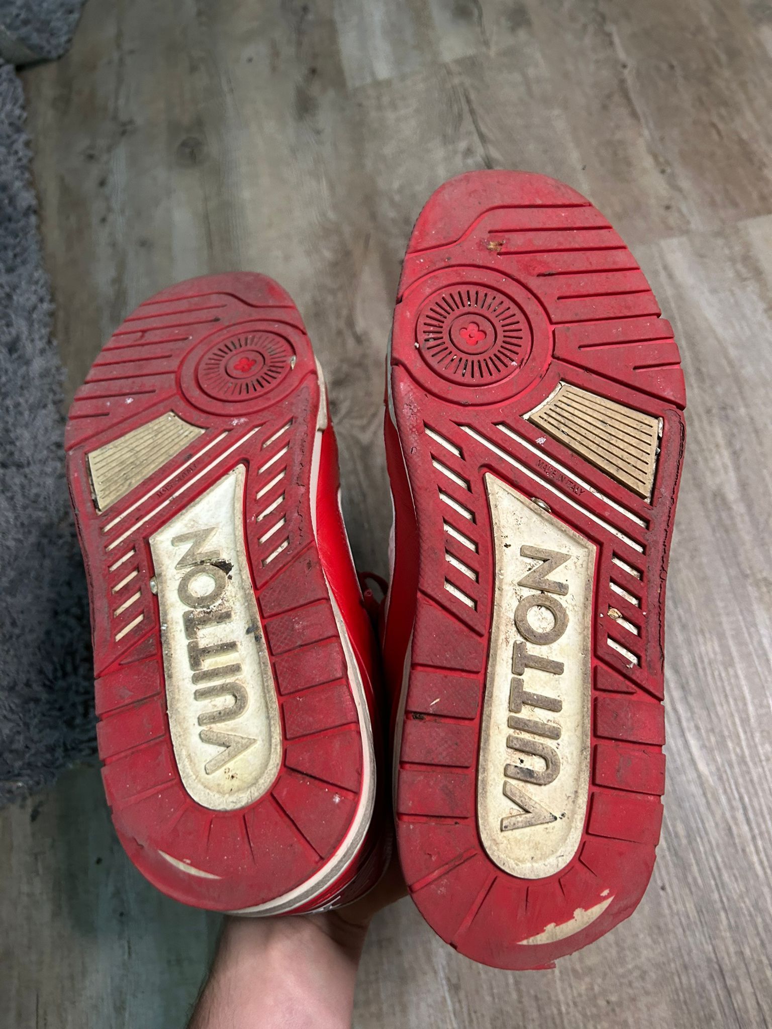 Louis Vuitton Louis Vuitton Product Red Monogram Trainer Sneaker Size US 7 / EU 40 - 7 Thumbnail