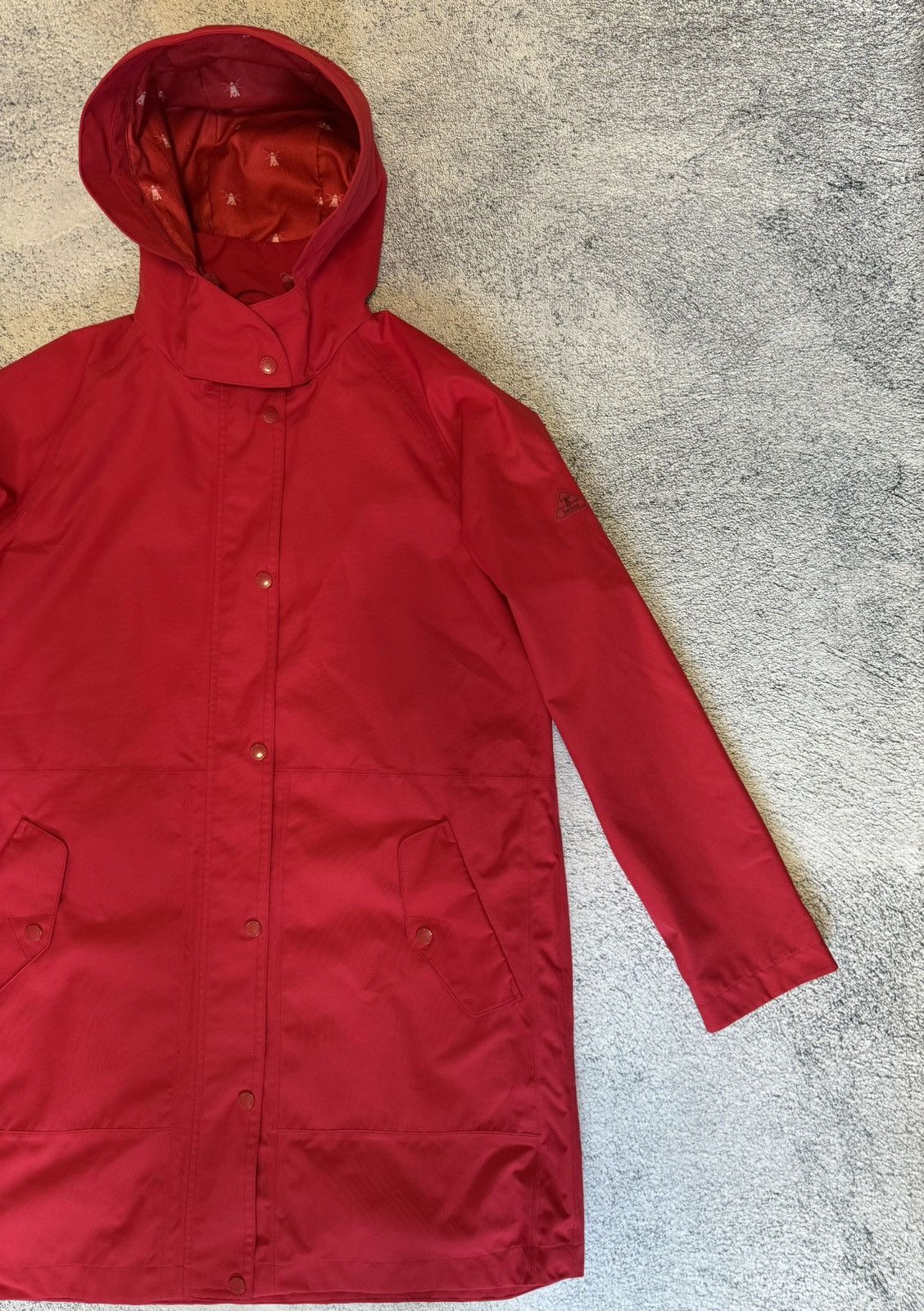 Barbour Barbour Women Parka Waterproof Mainlander Jacket Red Hooded Size XL / US 12-14 / IT 48-50 - 4 Thumbnail