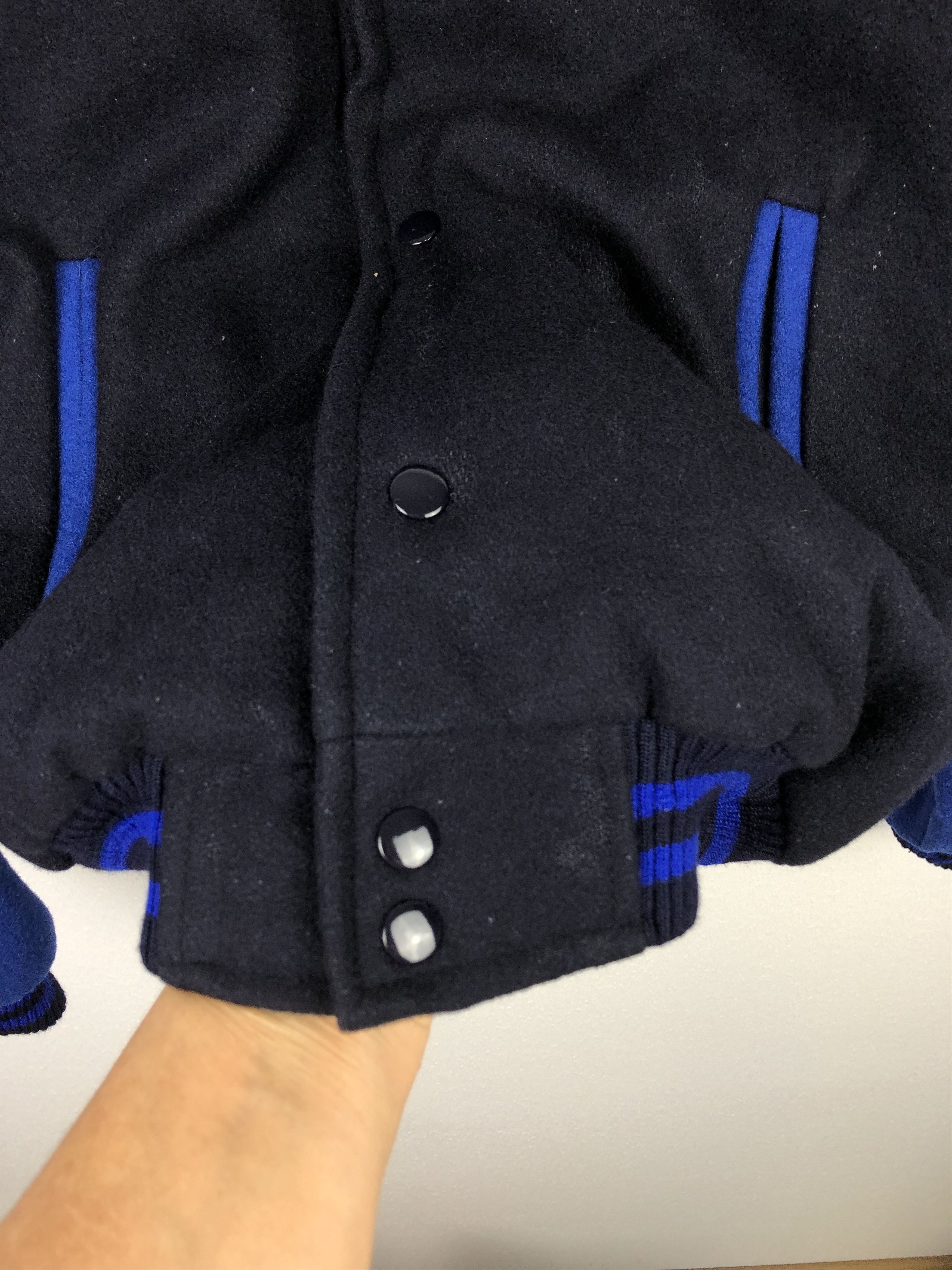 Chelsea Soccer Vintage 90's Chelsea Football Jacket Soccer Bomber Blues Size US XXL / EU 58 / 5 - 4 Thumbnail