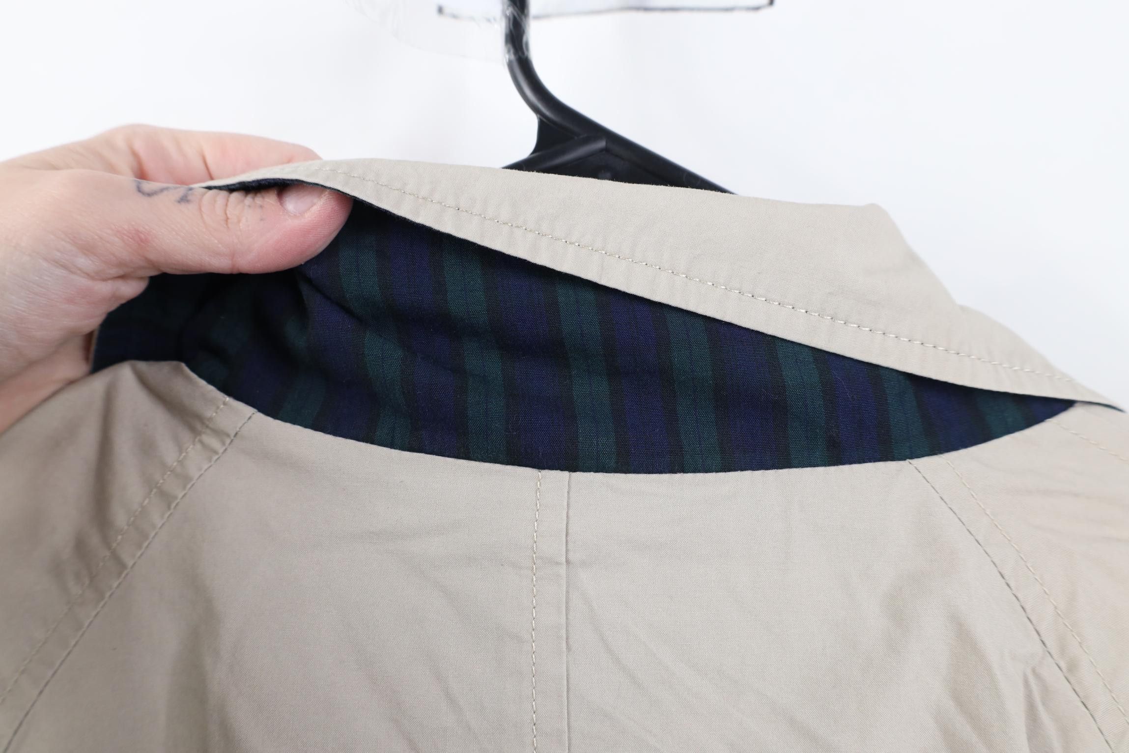 Tommy Hilfiger Vintage 90s Tommy Hilfiger Trench Coat Rain Jacket Beige Size US L / EU 52-54 / 3 - 17 Thumbnail