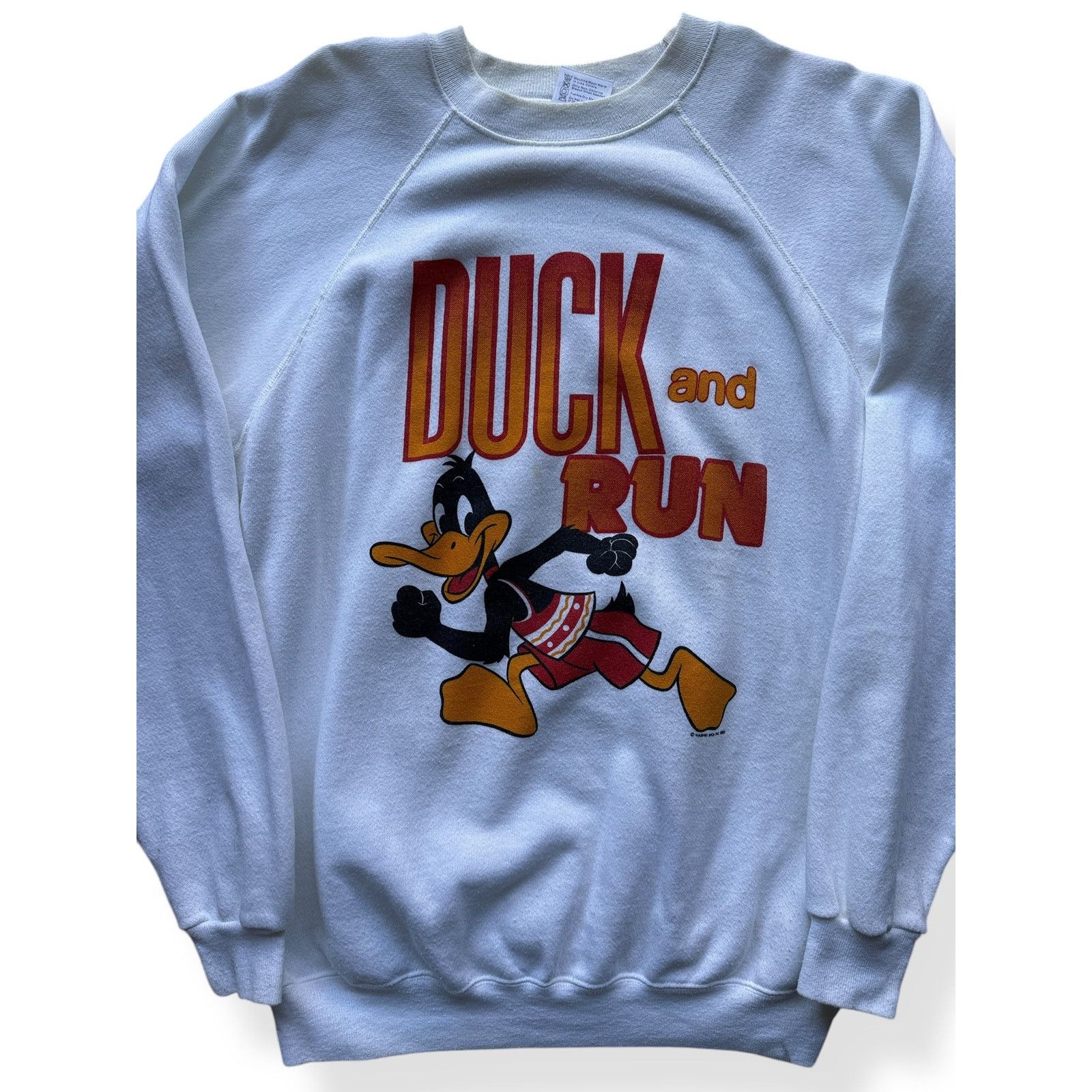 Warner Bros Vintage Daffy Duck Duck & Run Sweatshirt SZ XL Size US XL / EU 56 / 4 - 2 Thumbnail