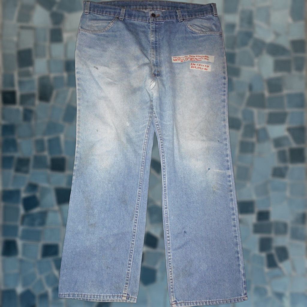 Denime VINTAGE Levi's 70s Denim Jeans 40 x 29 Original USA Made 505 Style Worn Blue Men's Size US 40 / EU 56 - 1 Thumbnail