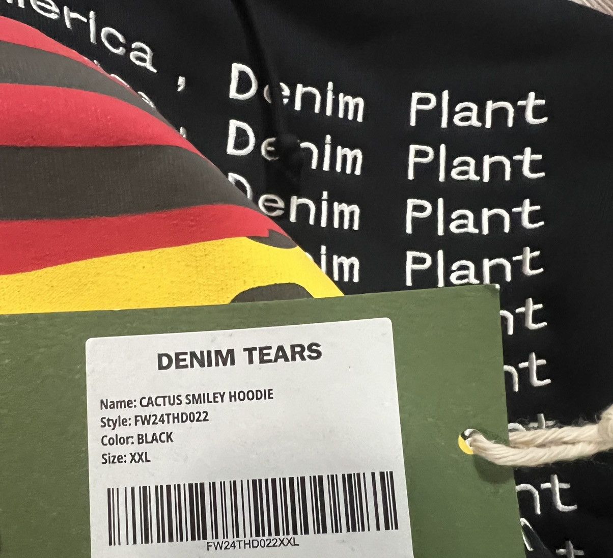 Cactus Plant Flea Market × DENIM TEARS Cactus Tears Hoodie CPFM Denim Tears Size US XXL / EU 58 / 5 - 5 Thumbnail