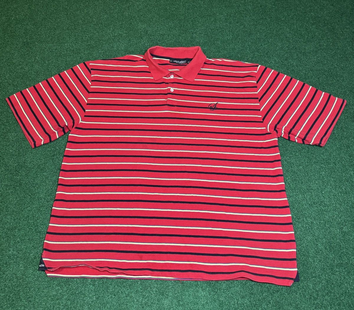 Southpole × Vintage Vintage Y2K Southpole Striped Red Mens 4XL Polo T Shirt Size US XXL / EU 58 / 5 - 1 Thumbnail