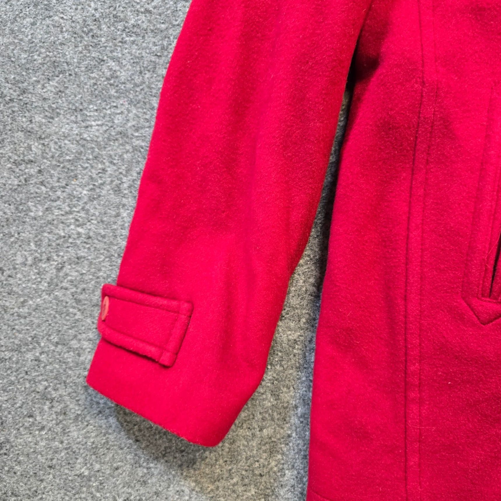 Vintage VINTAGE LL Bean Jacket Womens 12 Red Pea Coat Lambswool Button Heavy Classic Nautical Women Size XL / US 12-14 / IT 48-50 - 3 Thumbnail