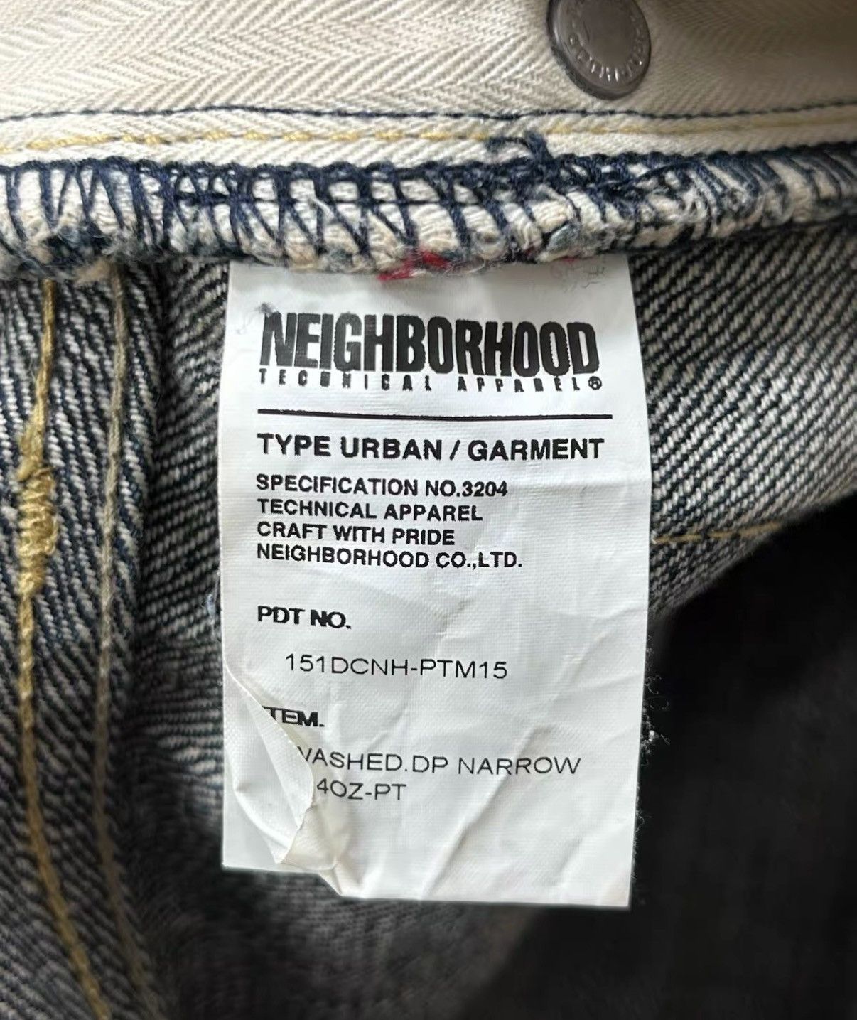 Neighborhood NEIGHBORHOOD WASHED.DP NARROW 15AW Washed Jeans J16 Size US 36 / EU 52 - 9 Thumbnail