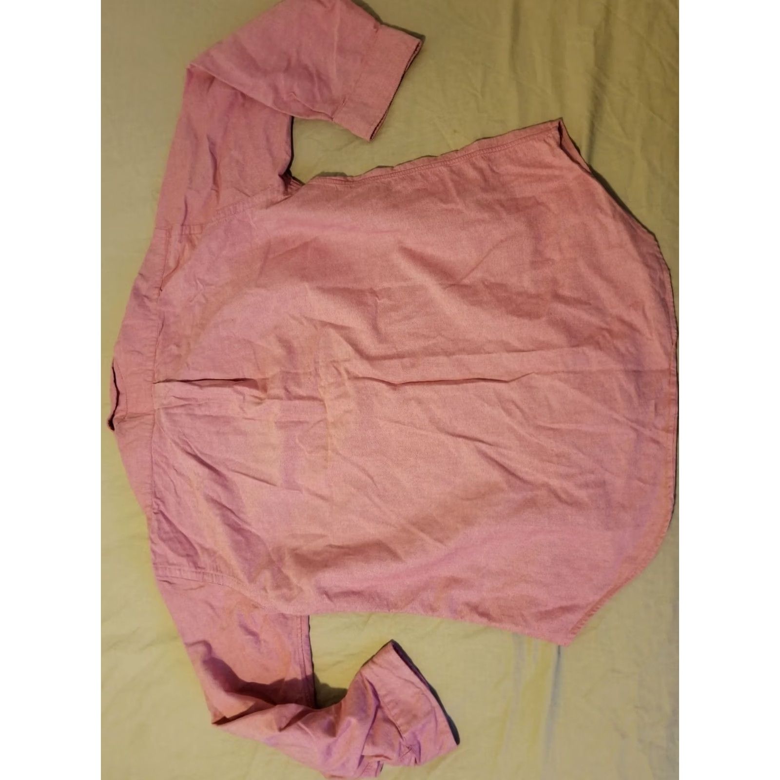 Polo Ralph Lauren VINTAGE not included; just: Polo Ralph Lauren Dress Shirt Mens 16 Pink Cotton Button Collar Long Sleeve Classic 16 in Regular 34 Size 42R - 5 Thumbnail