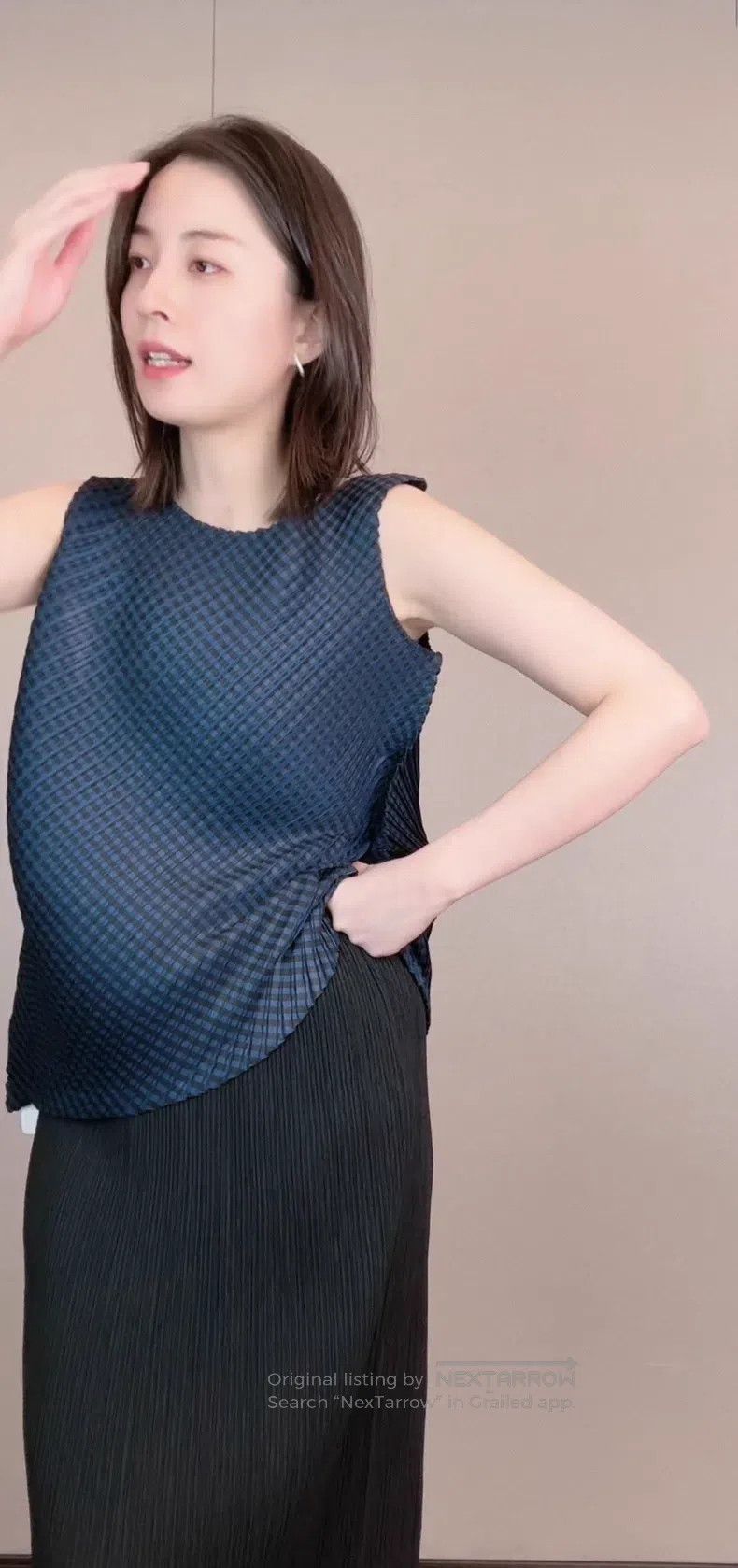 Issey Miyake Issey Miyake Plaid Asymmetric Top Size L / US 10 / IT 46 - 4 Thumbnail