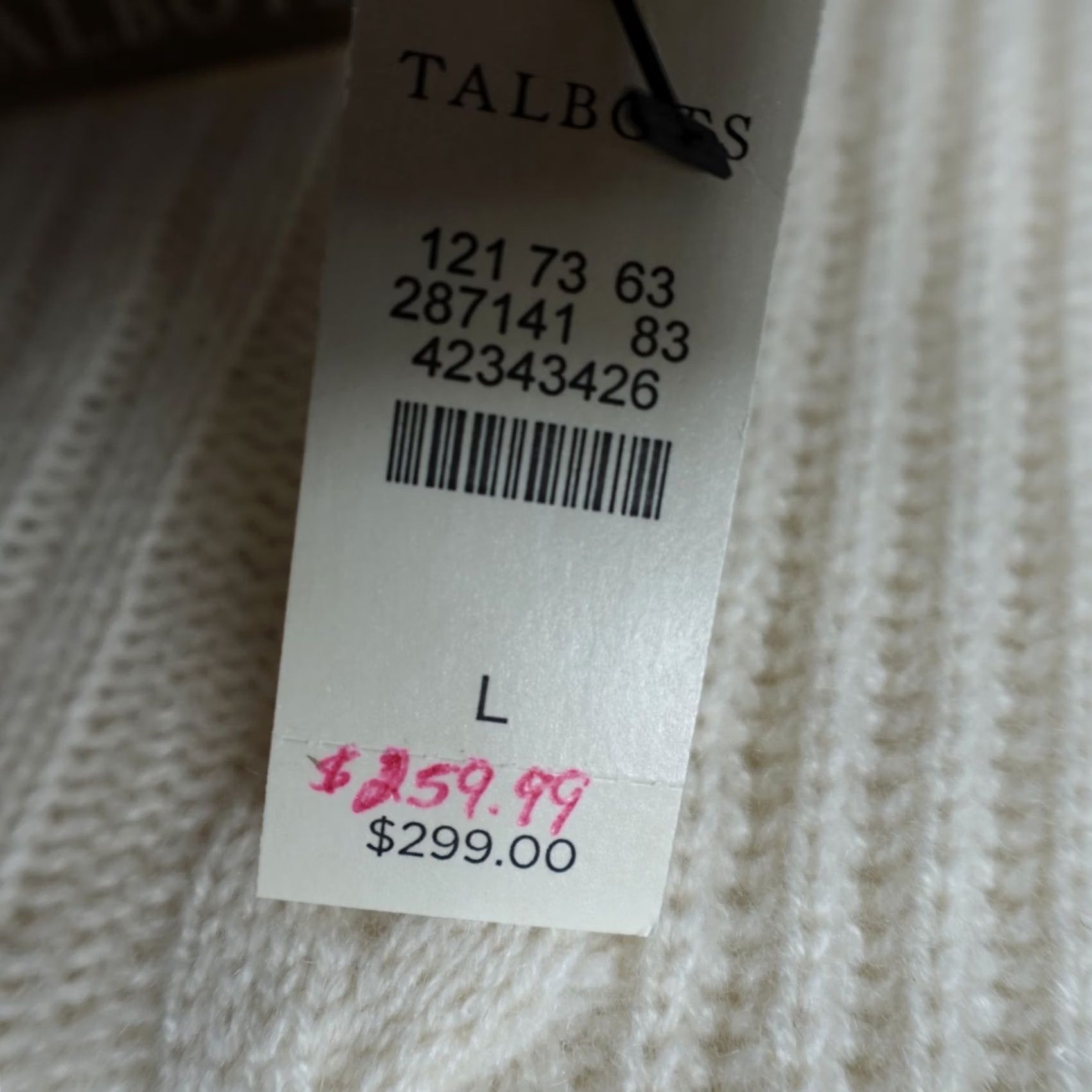 Talbots Talbots Sweater Large Beige Cable-Knit Cashmere Cowl Neck NEW READ Pullover Womens L Beige Cashmere Knit Pullover M L-NEW Read Size L / US 10 / IT 46 - 6 Thumbnail