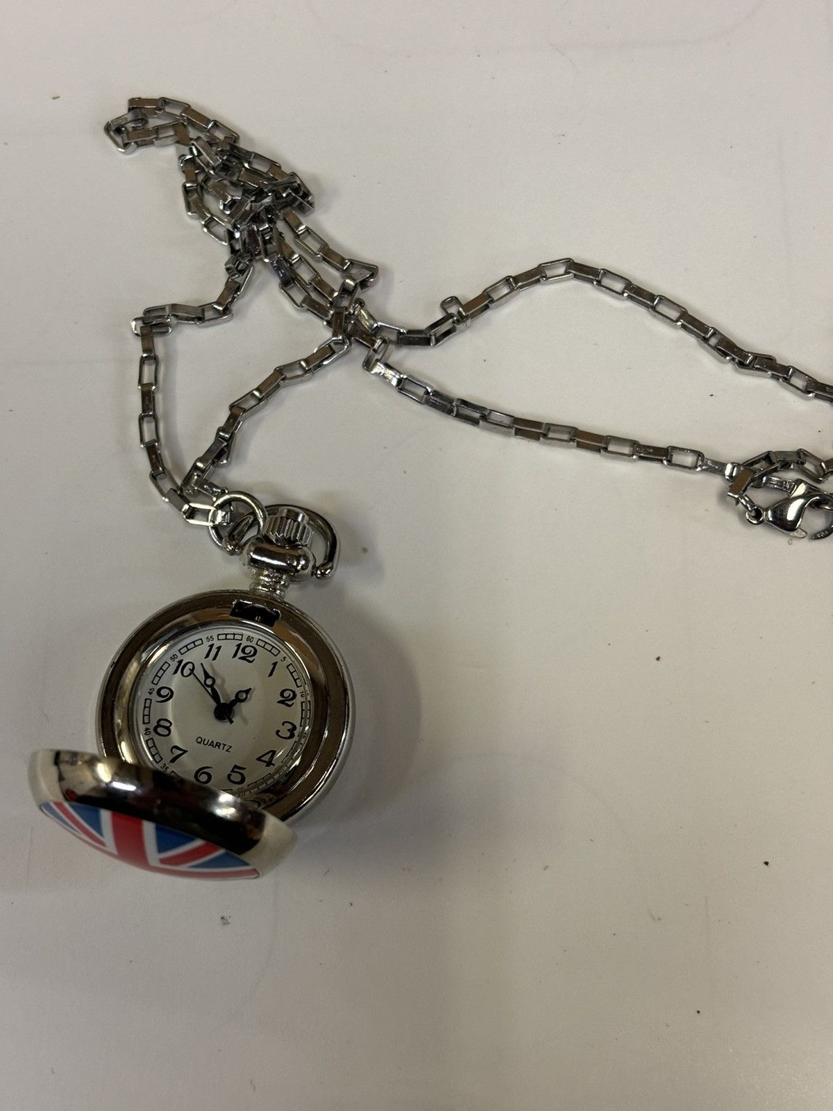 Other Small Pocket watch with chain. New Battery. Size ONE SIZE - 6 Thumbnail