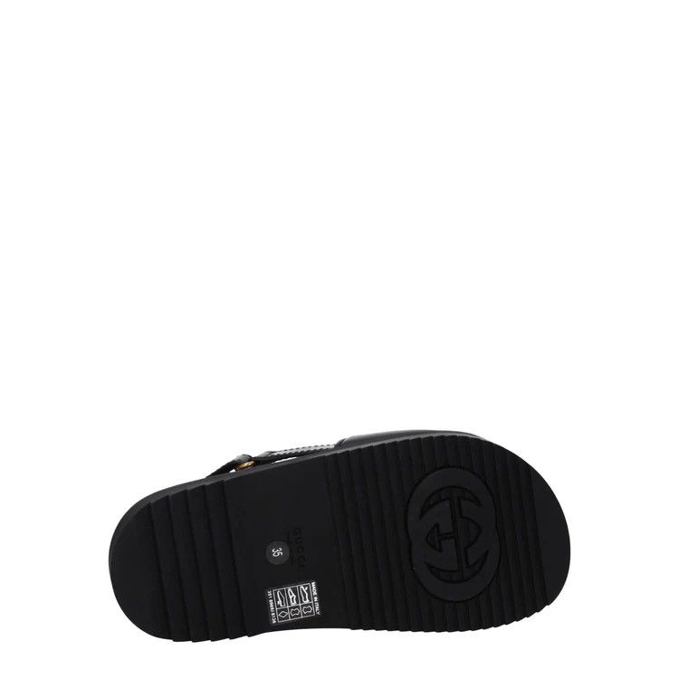 Gucci ob1o1e1124 Leather Sandals in Black Size US 6 / IT 36 - 5 Thumbnail