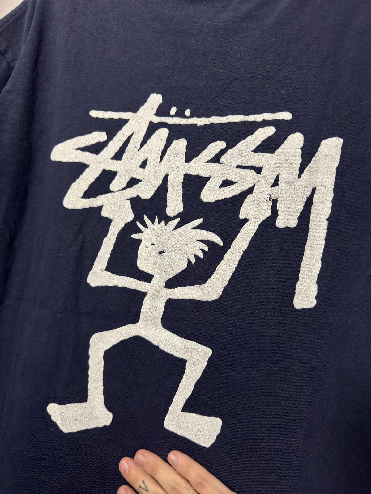 Stussy Vintage Stussy Stickman Tee Shirt Size US XL / EU 56 / 4 - 2 Thumbnail