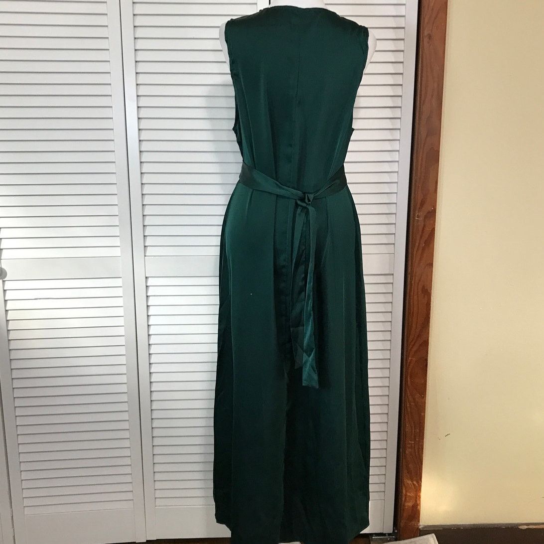 Other Elegant Green Metallic Rhinestone Dress A-line Maxi Set S Size S / US 4 / IT 40 - 4 Thumbnail