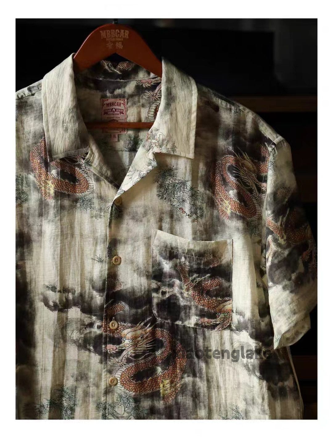 Designer Unisex utility punk yuppie loose Hawaiian aloha shirt Size US XXL / EU 58 / 5 - 7 Thumbnail