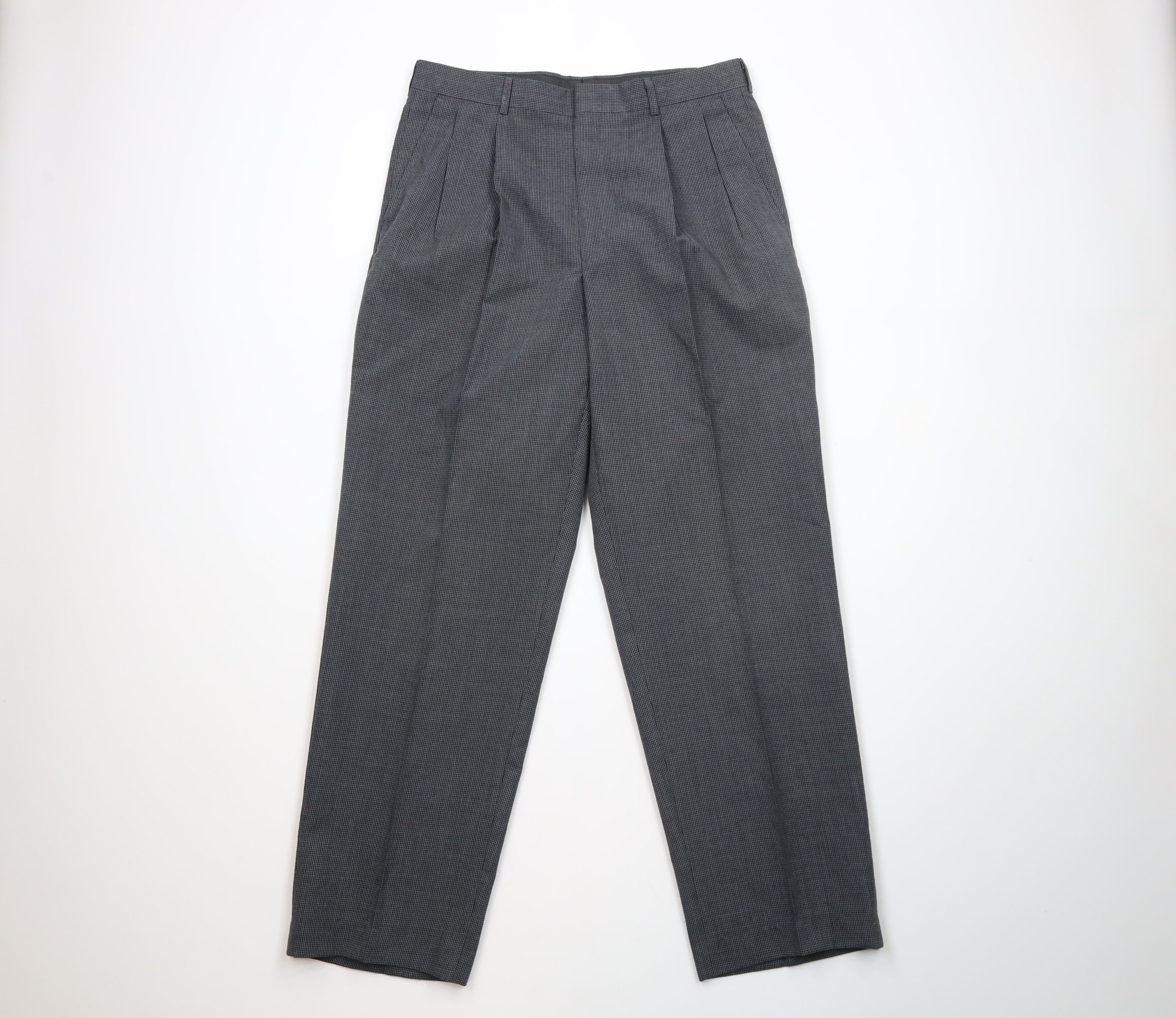 Vintage Vintage 90s Streetwear Wide Leg Houndstooth Chino Pants Size US 32 / EU 48 - 1 Thumbnail
