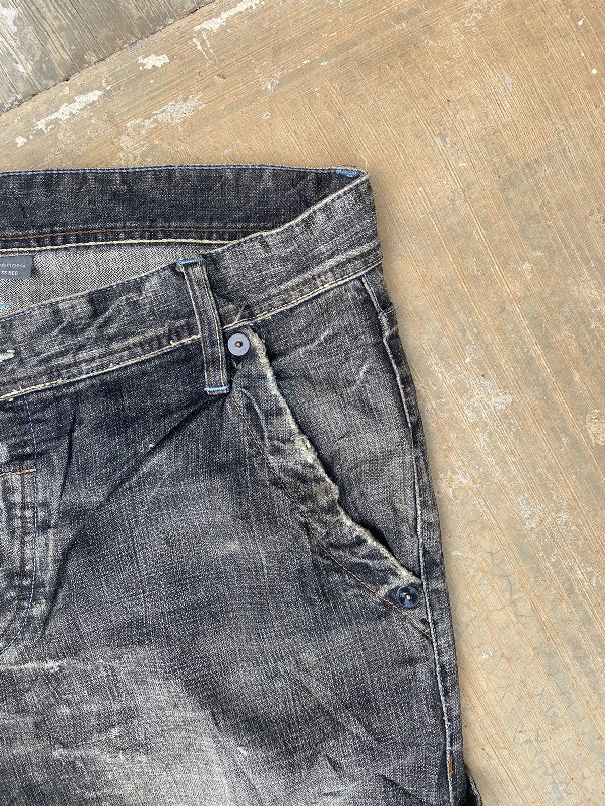 Armani Exchange × If Six Was Nine Armani Exchange Patchwork Flare Jeans Size US 35 - 5 Thumbnail