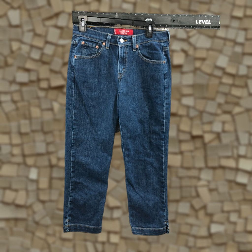Levi's Levi's Jeans Slim Straight 8 Womens Medium Wash Blue Size 30" / US 8 / IT 44 - 1 Thumbnail