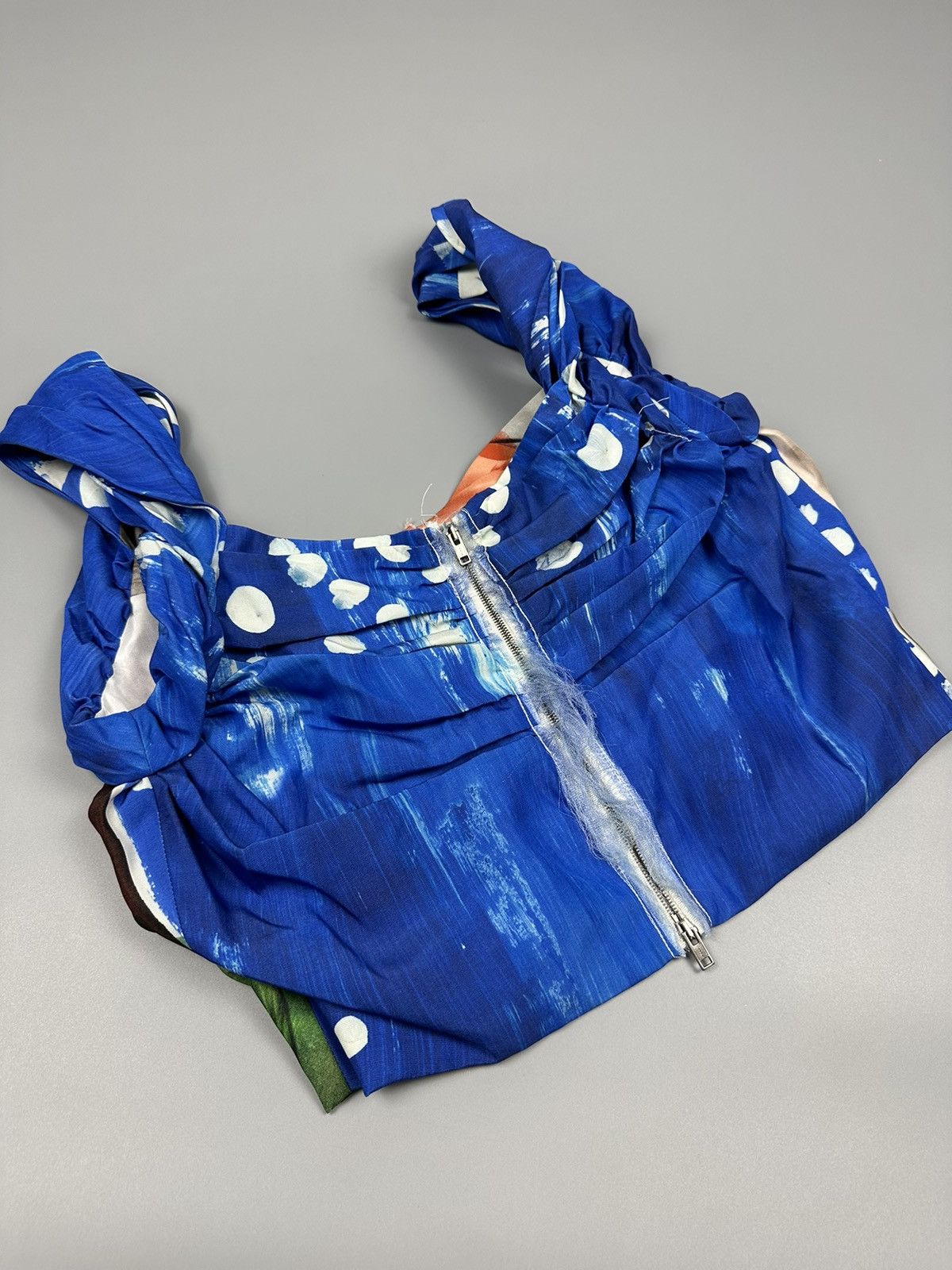 Marni Marni SS19 Donna Silk Crop Tops Size XS / US 0-2 / IT 36-38 - 4 Thumbnail
