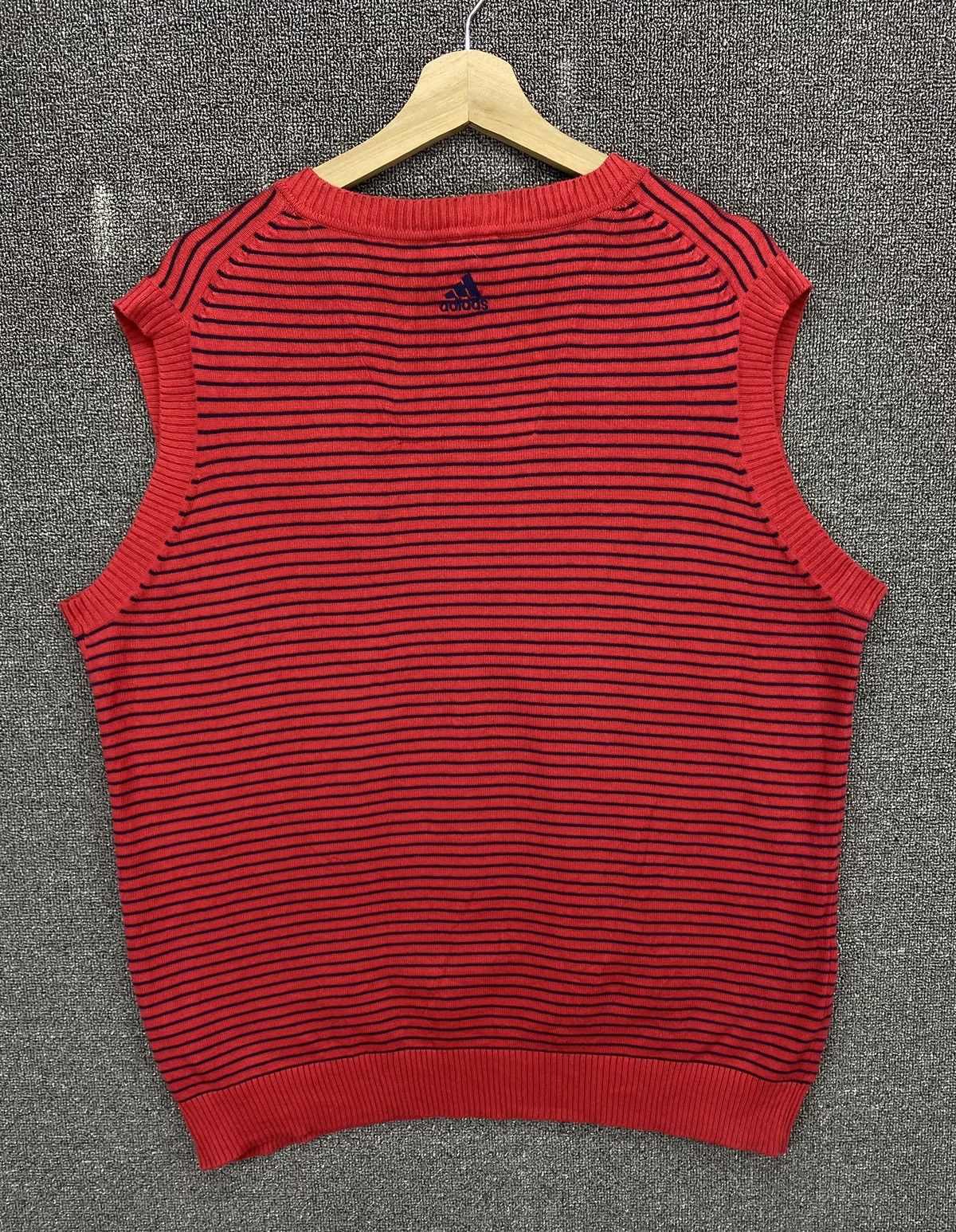 Adidas Vintage Adidas Stripes Red Tank Top Vest Size US M / EU 48-50 / 2 - 8 Thumbnail