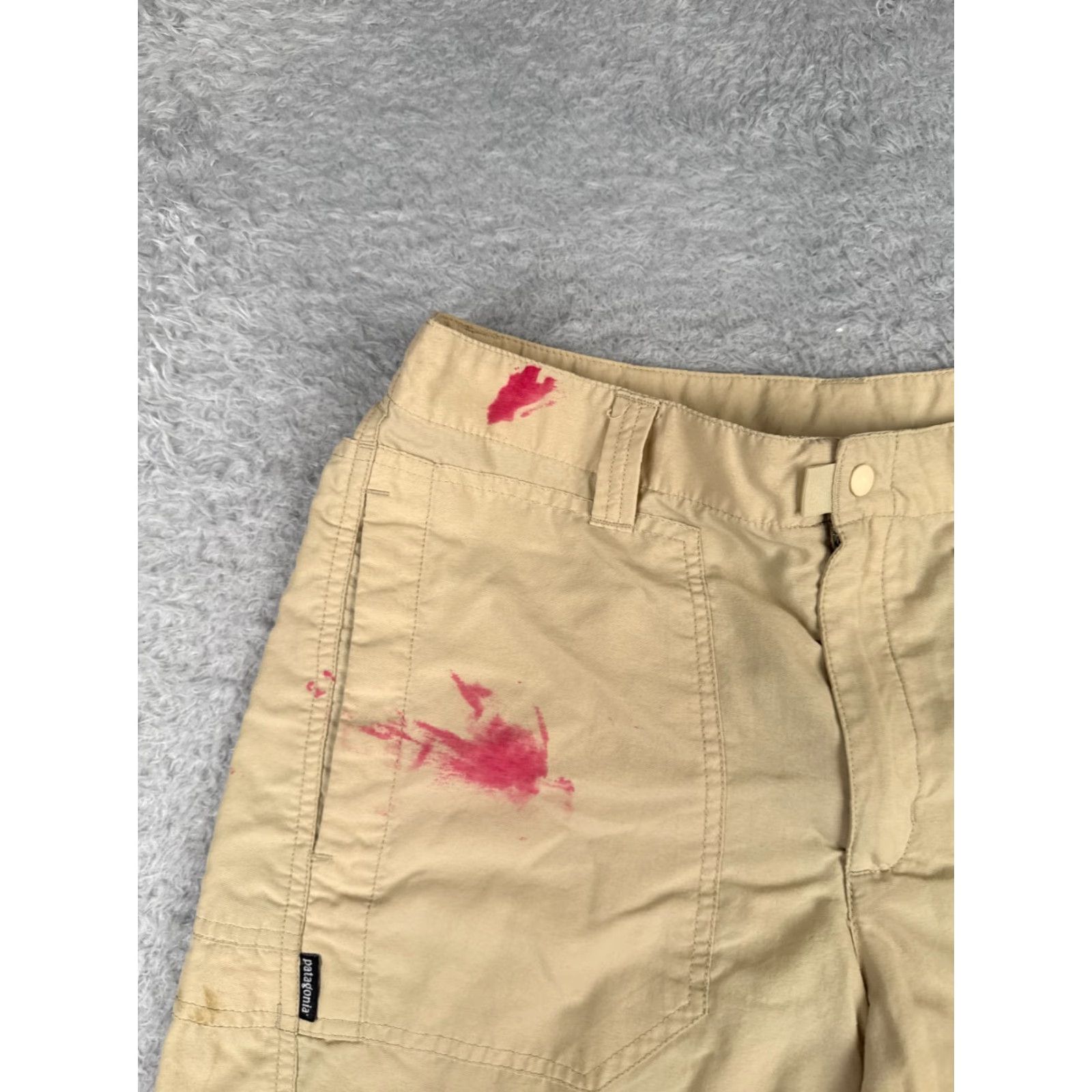 Patagonia Patagonia Shorts Women 6 Beige Nylon Cargo Zip Pockets Hiking Camp 27x8 Size 28" / US 6 / IT 42 - 4 Thumbnail
