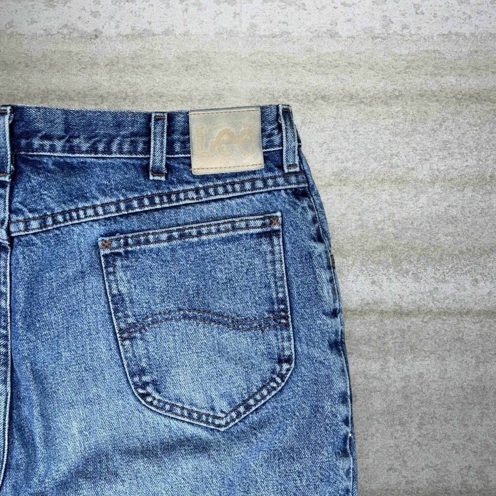 Lee Vintage 90s Lee MR Jeans 36x34 Baggy Wide Leg Medium Wash Size US 36 / EU 52 - 3 Thumbnail