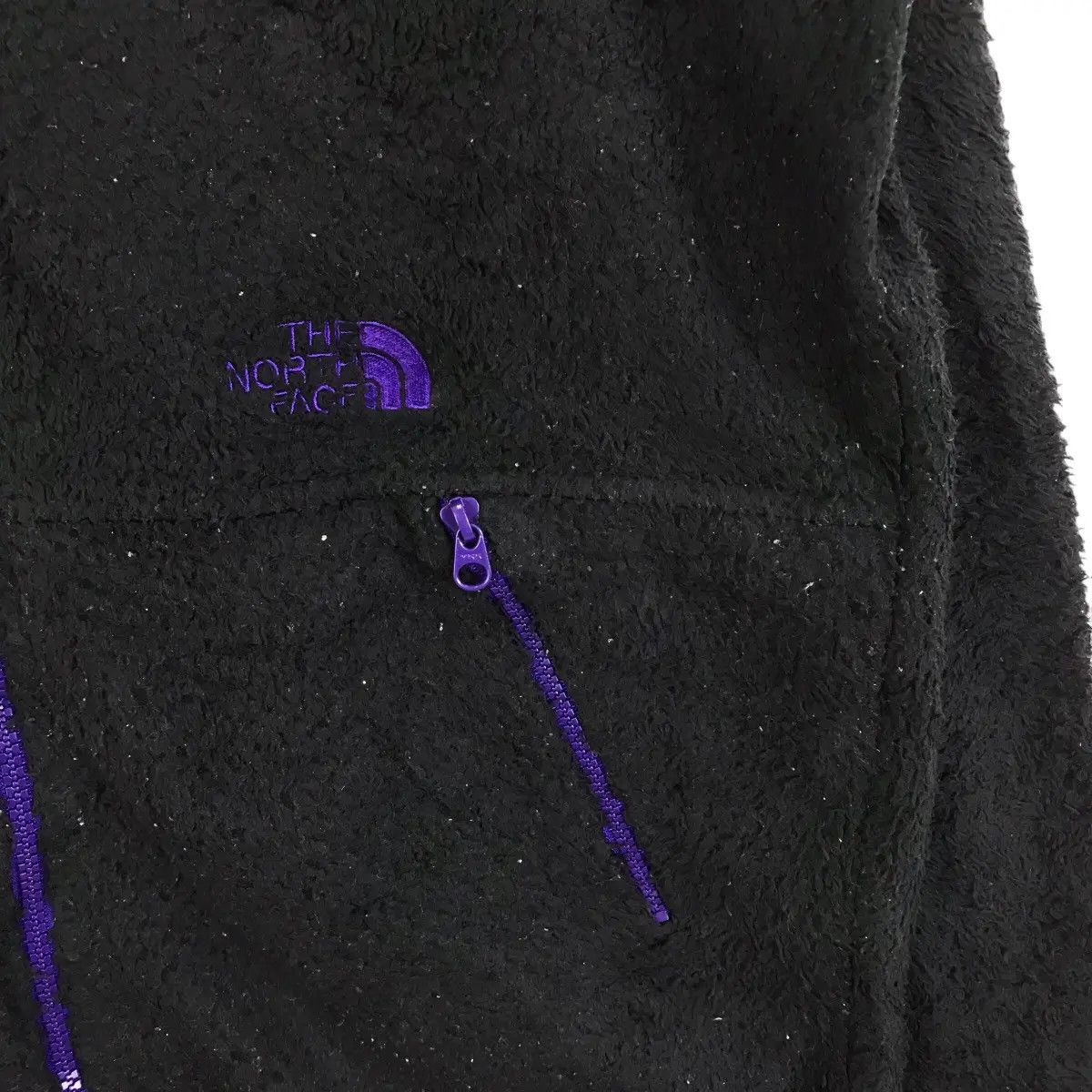 The North Face Vintage THE NORTH FACE Sherpa Purple Logo Fleece Jacket Size L / US 10 / IT 46 - 4 Thumbnail