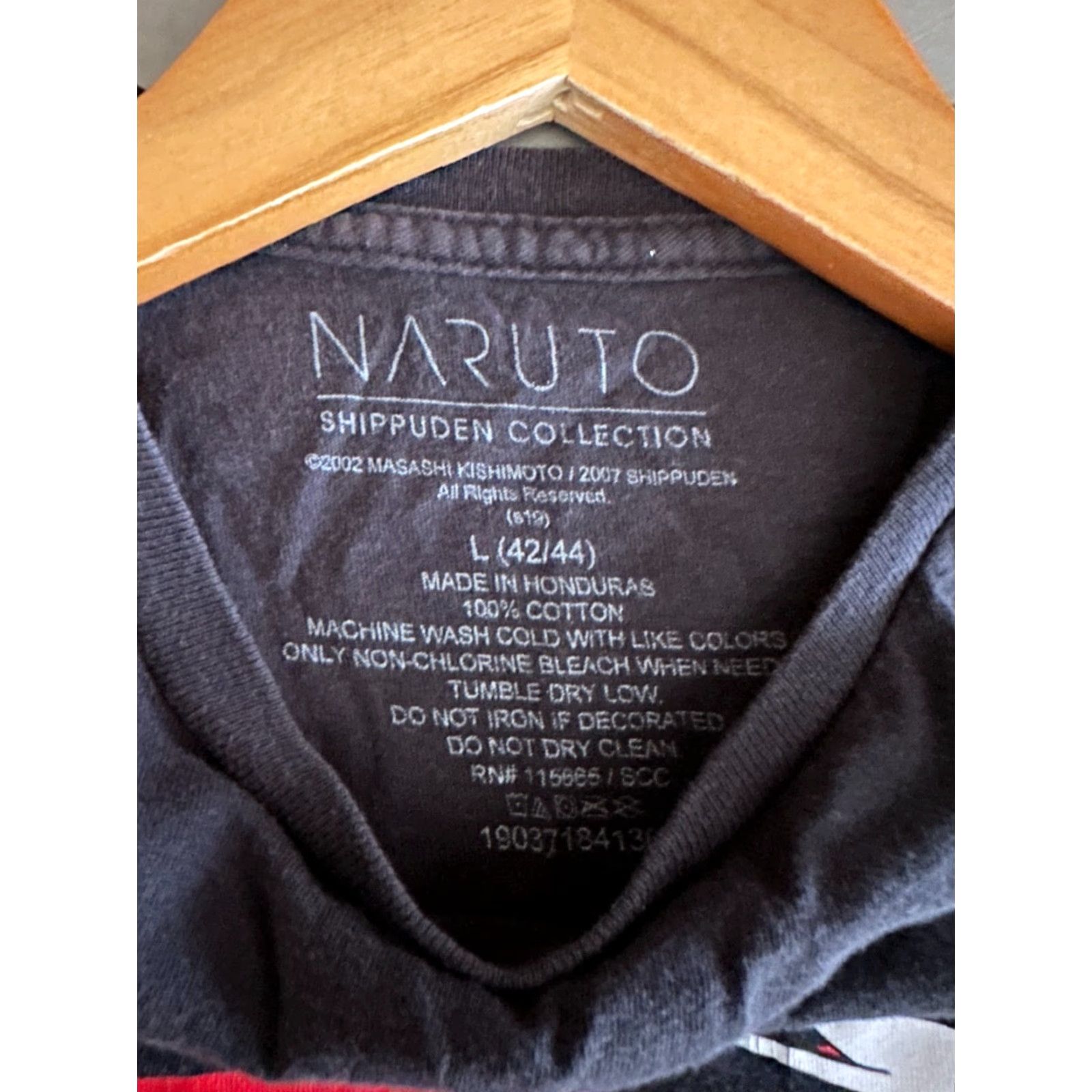 Vintage VINTAGE Naruto Shippuden Kakashi Hatake Team 07 Anime Manga T-Shirt Black Men's L Size US L / EU 52-54 / 3 - 3 Thumbnail