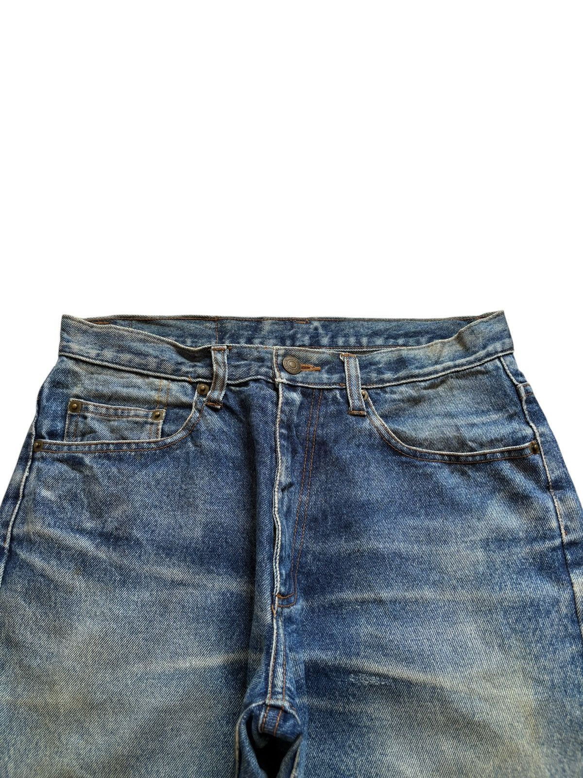 Japanese Brand Vintage Japanese Brand Mud Wash Distressed Loose Jeans Size US 29 - 4 Thumbnail