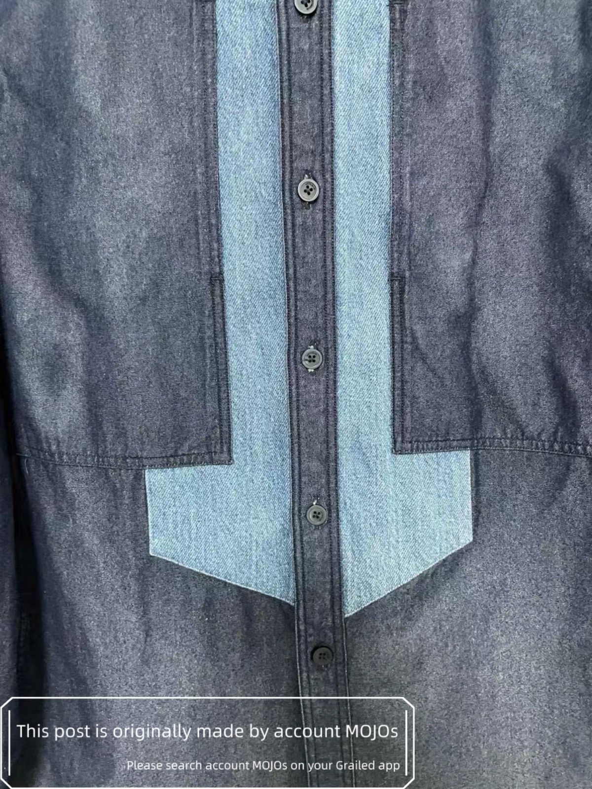 Givenchy Sz 41 Givenchy Raw & Wash Denim Joint Shirt mojos1654 Size US L / EU 52-54 / 3 - 2 Thumbnail