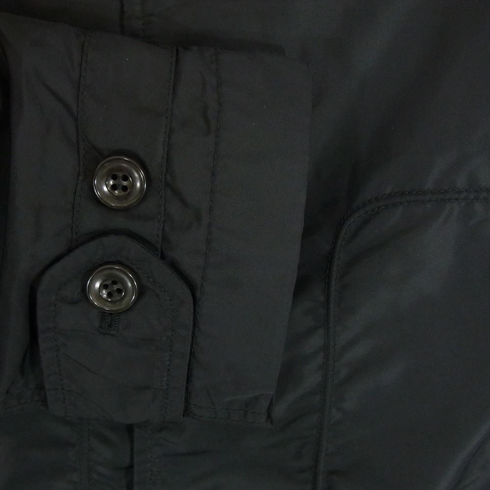 Comme des Garcons Homme Jacket Paisley Lining Nylon Half Coat Long Button Black Size US S / EU 44-46 / 1 - 4 Thumbnail