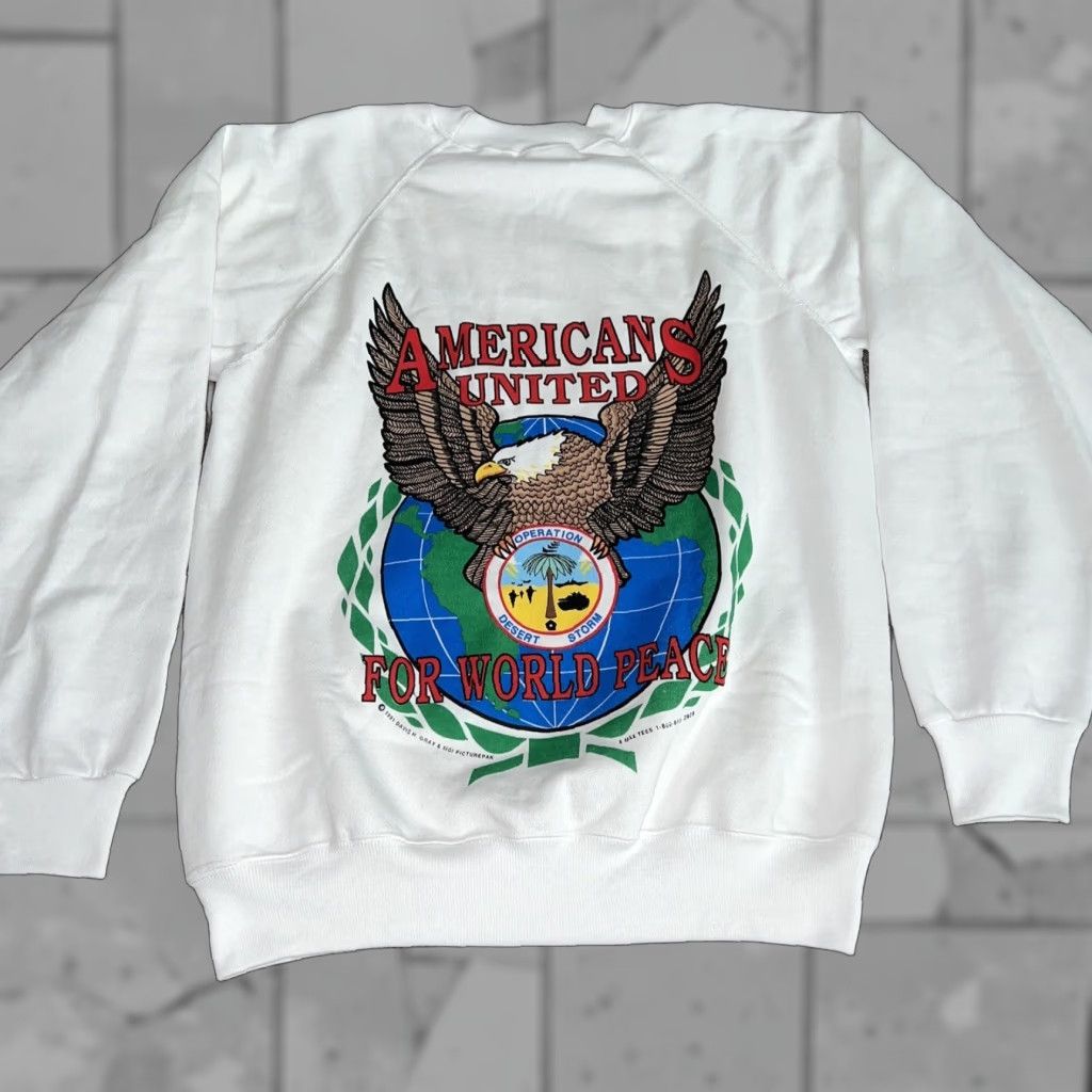 Hanes VTG Hanes White Pullover Sweatshirt Mens L USA Shirt Size US L / EU 52-54 / 3 - 1 Thumbnail