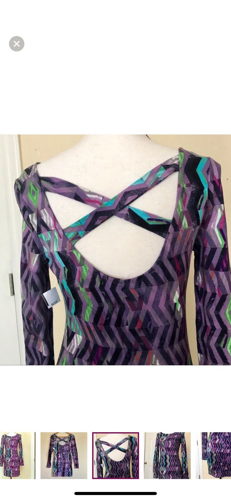 Other BODY CENTRAL CRISS CROSS CUTOUT BACK DRESS Size M / US 6-8 / IT 42-44 - 5 Thumbnail