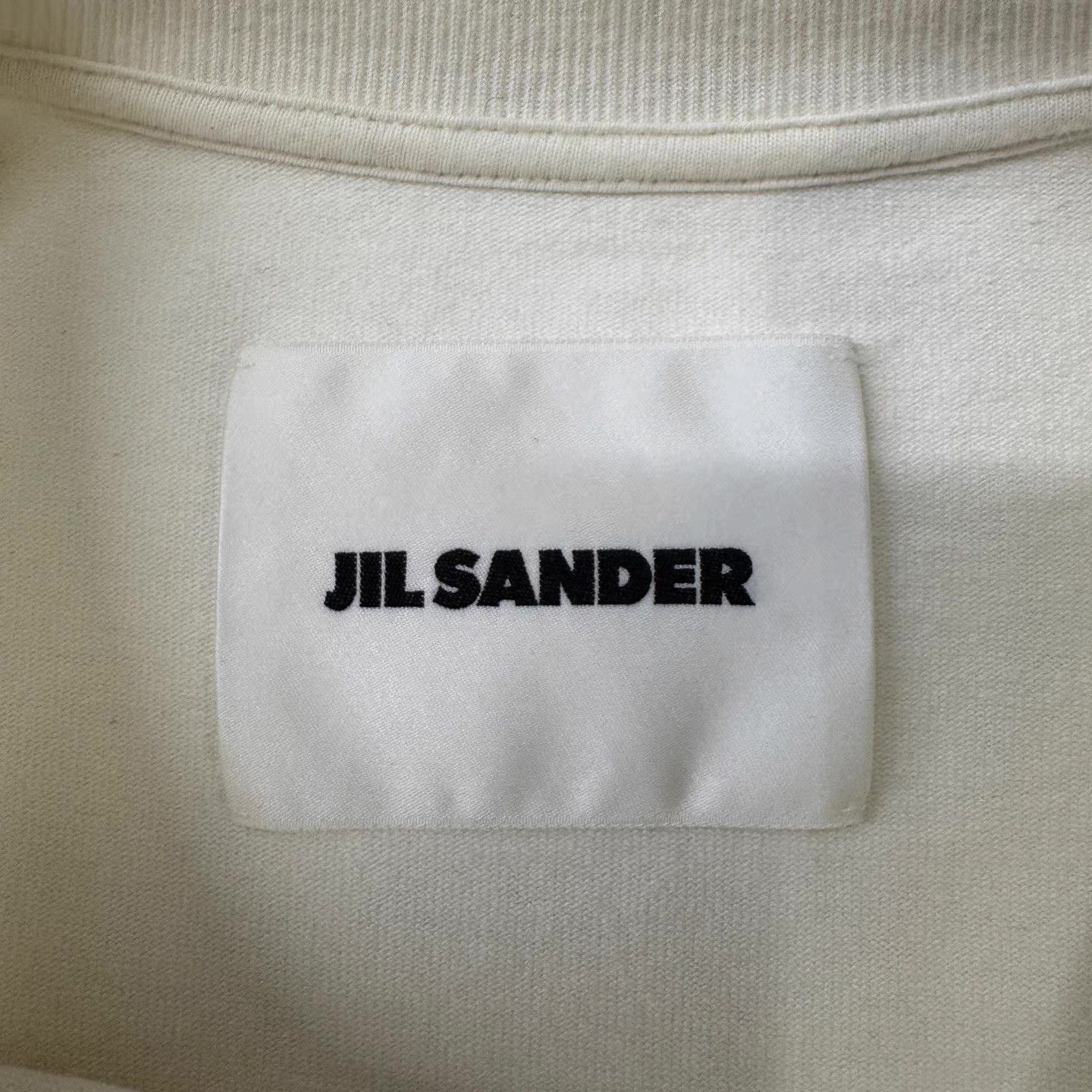 Jil Sander JIL SANDER White Logo T-shirt Q10 Size US L / EU 52-54 / 3 - 4 Thumbnail