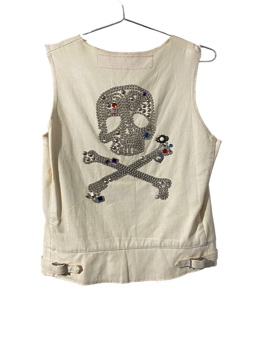 Junya Watanabe JUNYA WATANABE Man Skull Studs Vest White M Size US M / EU 48-50 / 2 - 1 Thumbnail