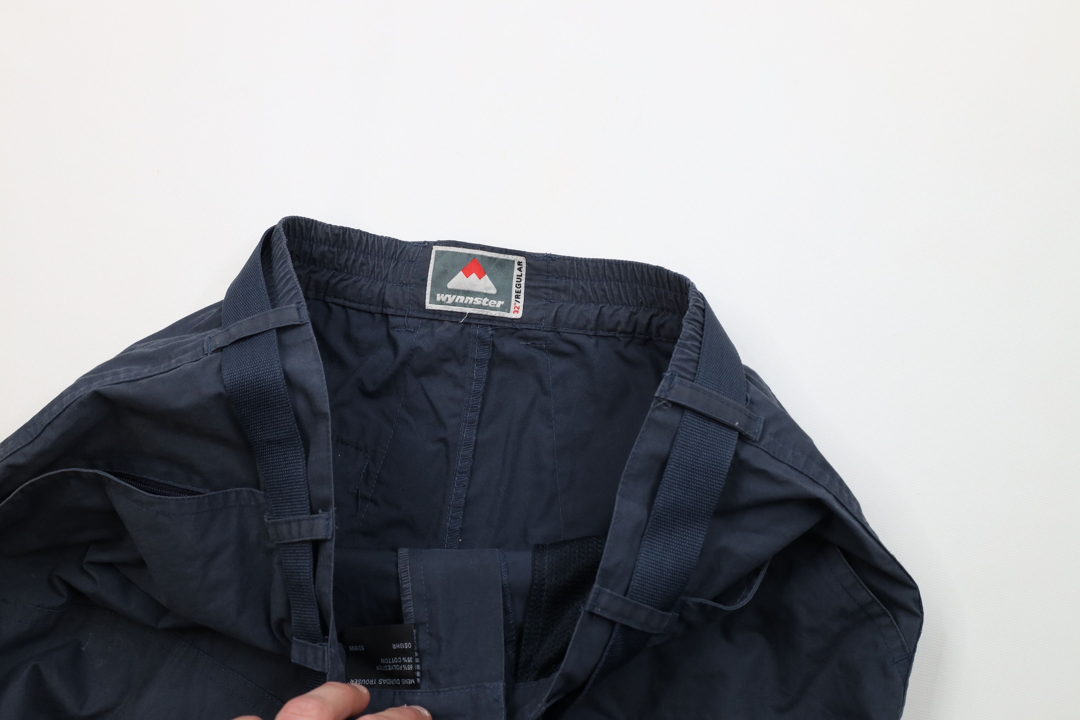 Vintage Vintage 90s Streetwear Hiking Trekking Pants Steel Blue Size US 32 / EU 48 - 11 Thumbnail