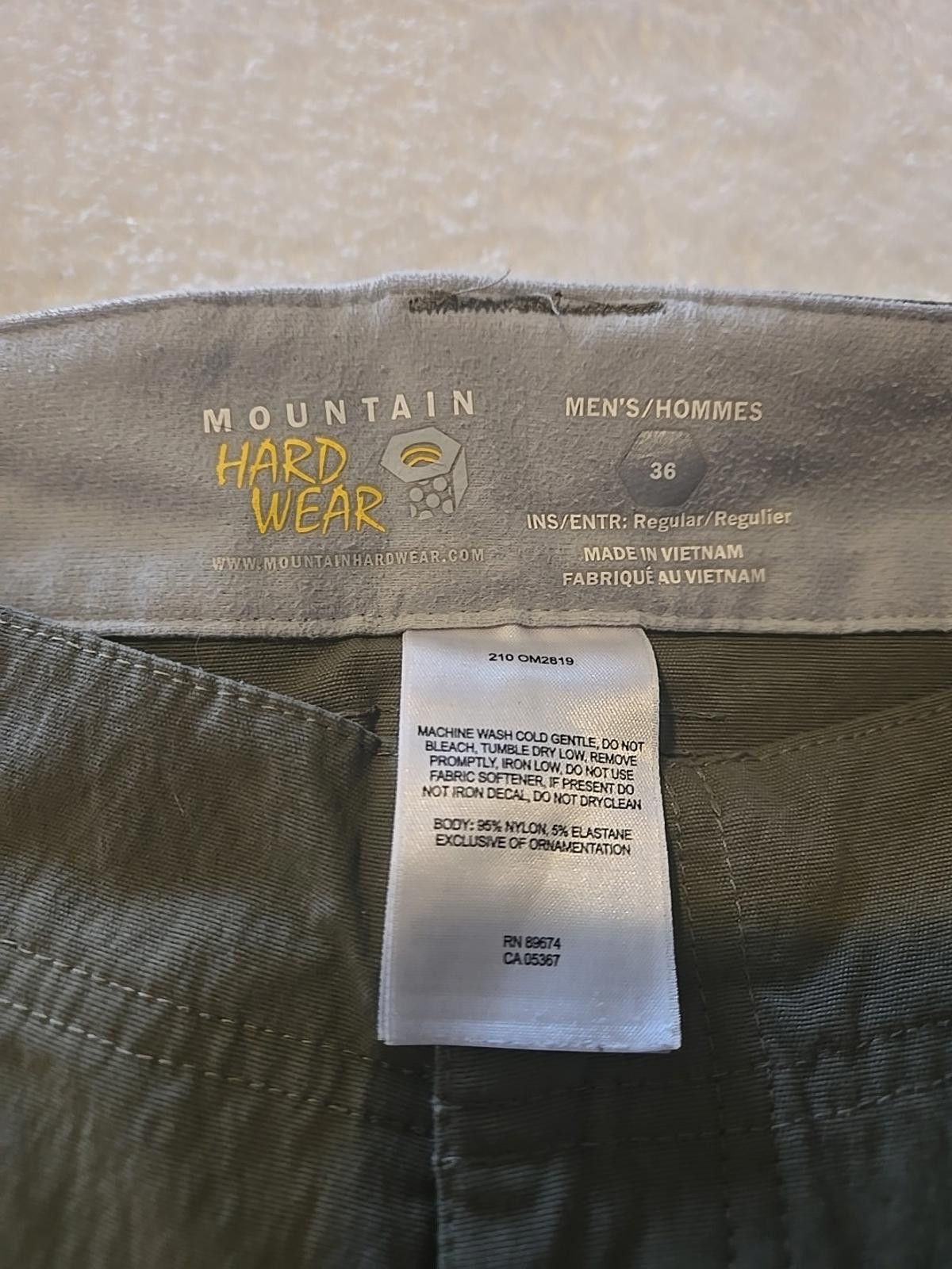 Mountain Hardwear MOUNTAIN HARDWEAR PANTS Outdoor Hiking Trekking Sz 36x32 Size US 36 / EU 52 - 4 Thumbnail