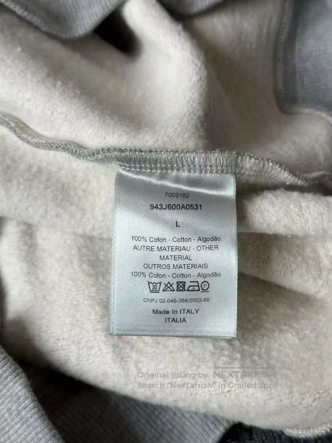 Dior Dior Gray CD Embroidery Hoodie. Size US L / EU 52-54 / 3 - 4 Thumbnail