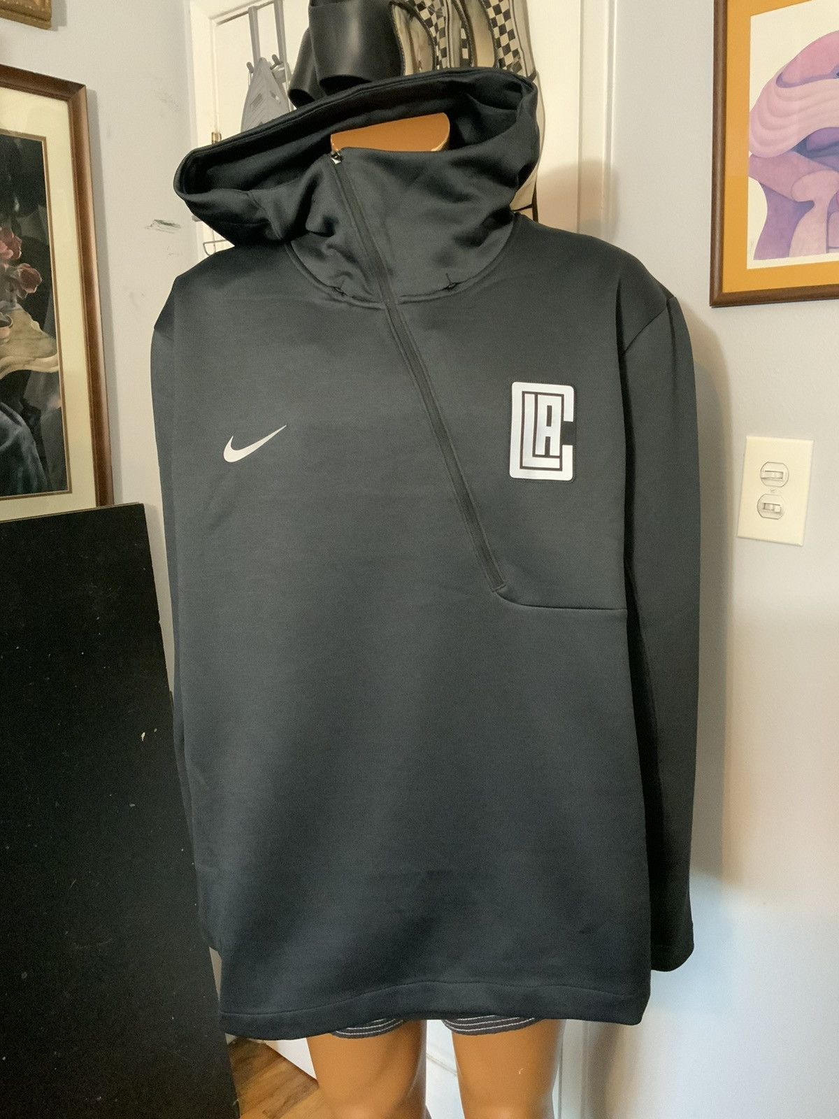 NBA × Nike Nike NBA Los Angeles Clippers Asymmetric Tech Fleece Hoodie Size US XXL / EU 58 / 5 - 7 Thumbnail
