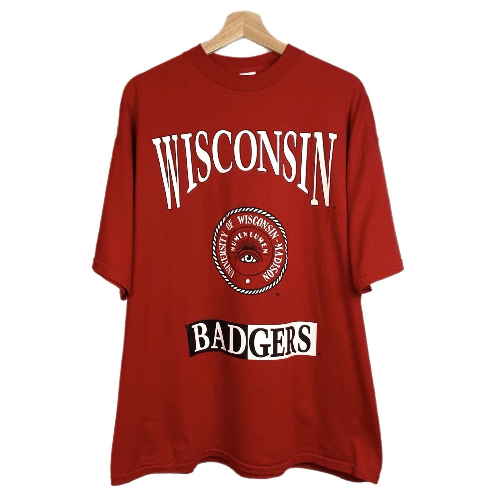Other Vintage 90s University of Wisconsin Badgers Red T Shirt XL Size US XL / EU 56 / 4 - 1 Thumbnail