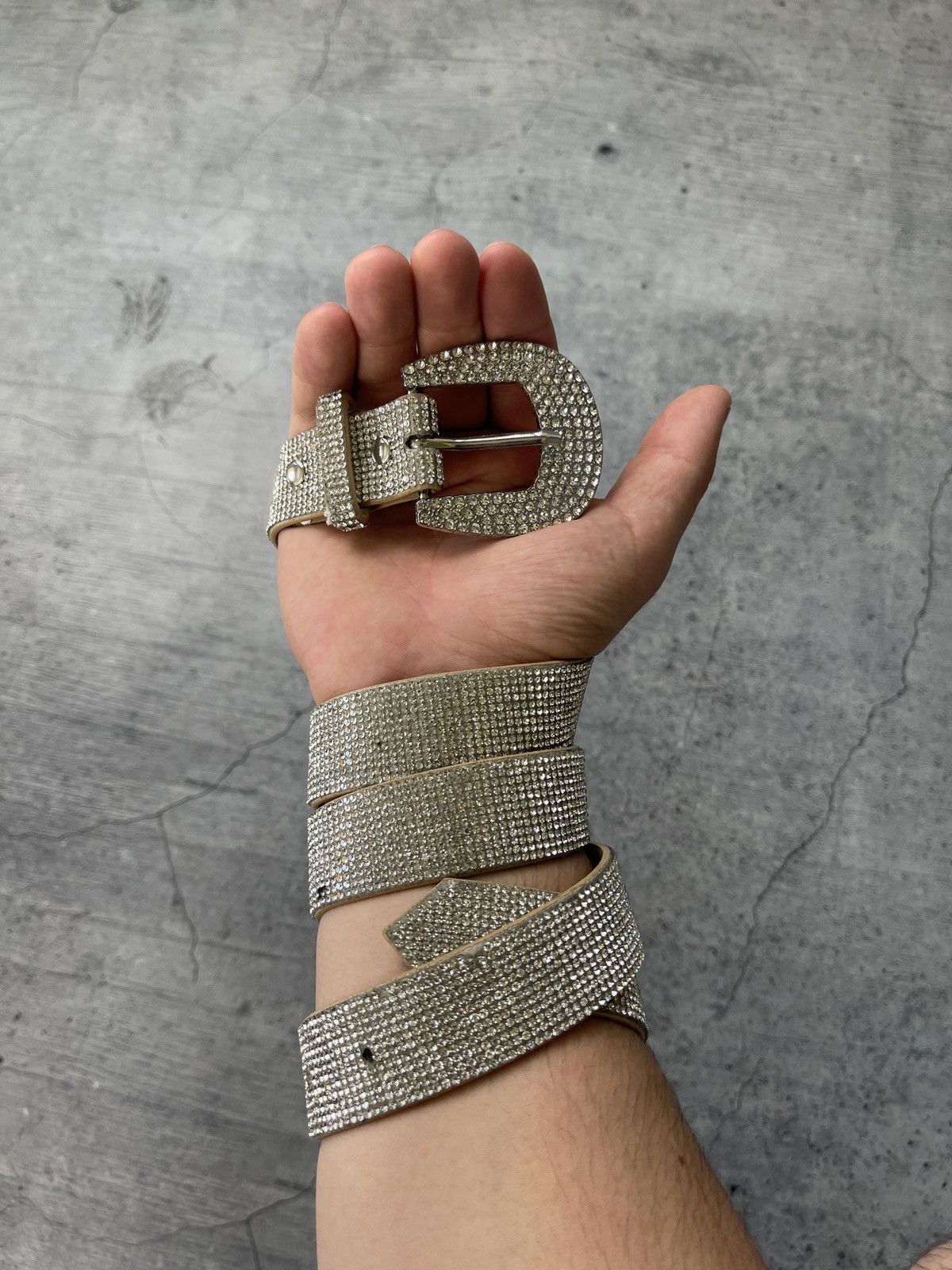 Designer Vintage Avant Garde Cross Ice Big Logo Y2K Belt Size ONE SIZE - 2 Thumbnail