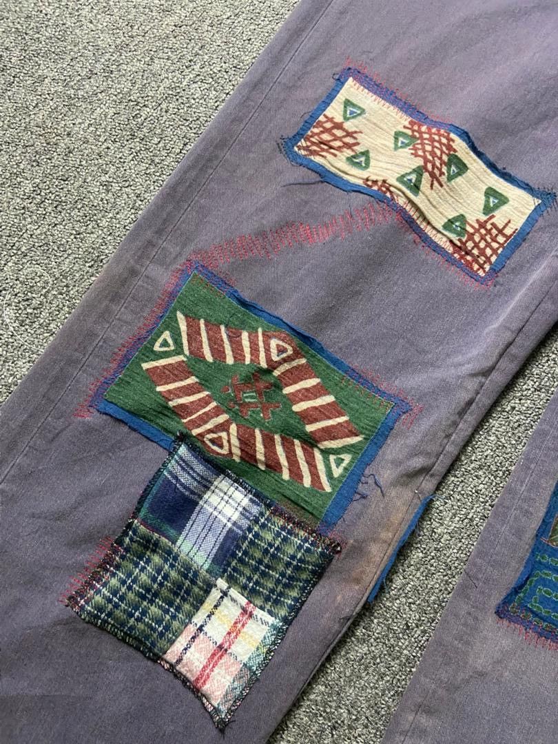 Kapital Kapital Japanese Brand Unique Patchwork Pants (185) Size US 35 - 23 Thumbnail