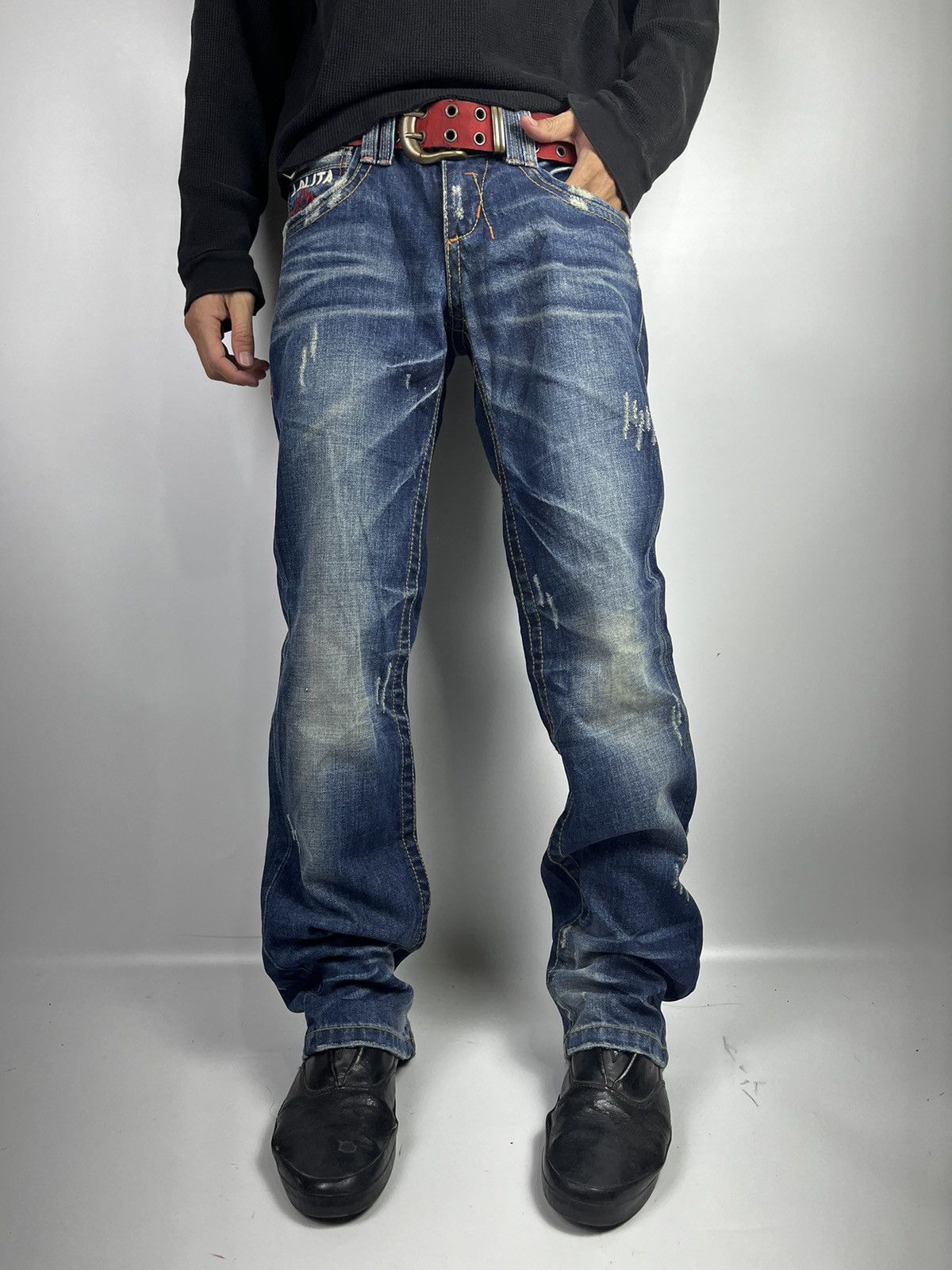 If Six Was Nine yoshitomo nara lolita mudwash jeans pant Size US 30 / EU 46 - 13 Thumbnail