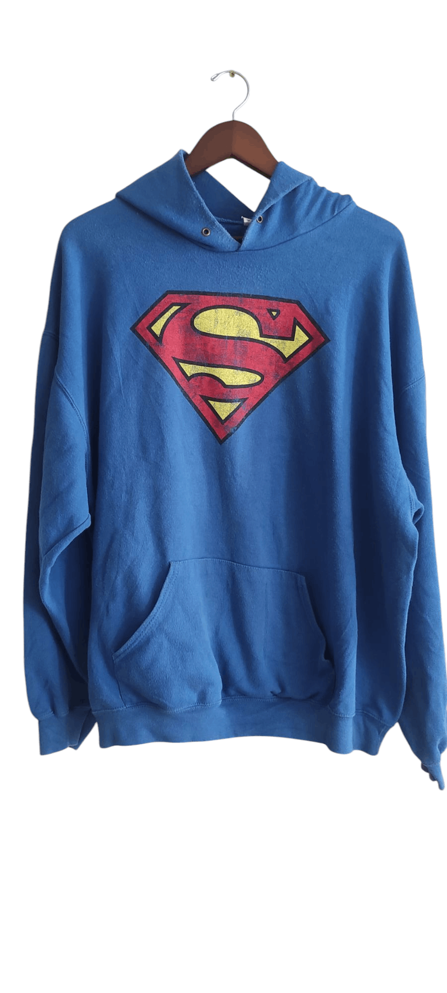 DC Comics × Fruit Of The Loom × Vintage Fruit Of The Loom DC Comics Hero Superman Hooded Sweatshirt Size US XXL / EU 58 / 5 - 1 Thumbnail