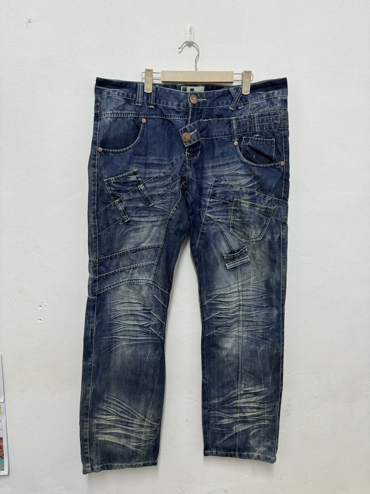 image of Hype Kosmo Lupo Design Jeans in Blue, Men's (Size 38)