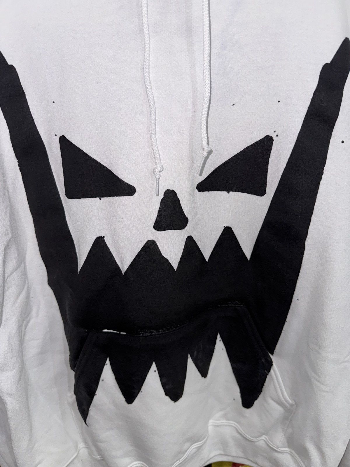 Asspizza Asspizza Puff Print Face Hoodie White 2022 Size US L / EU 52-54 / 3 - 5 Thumbnail