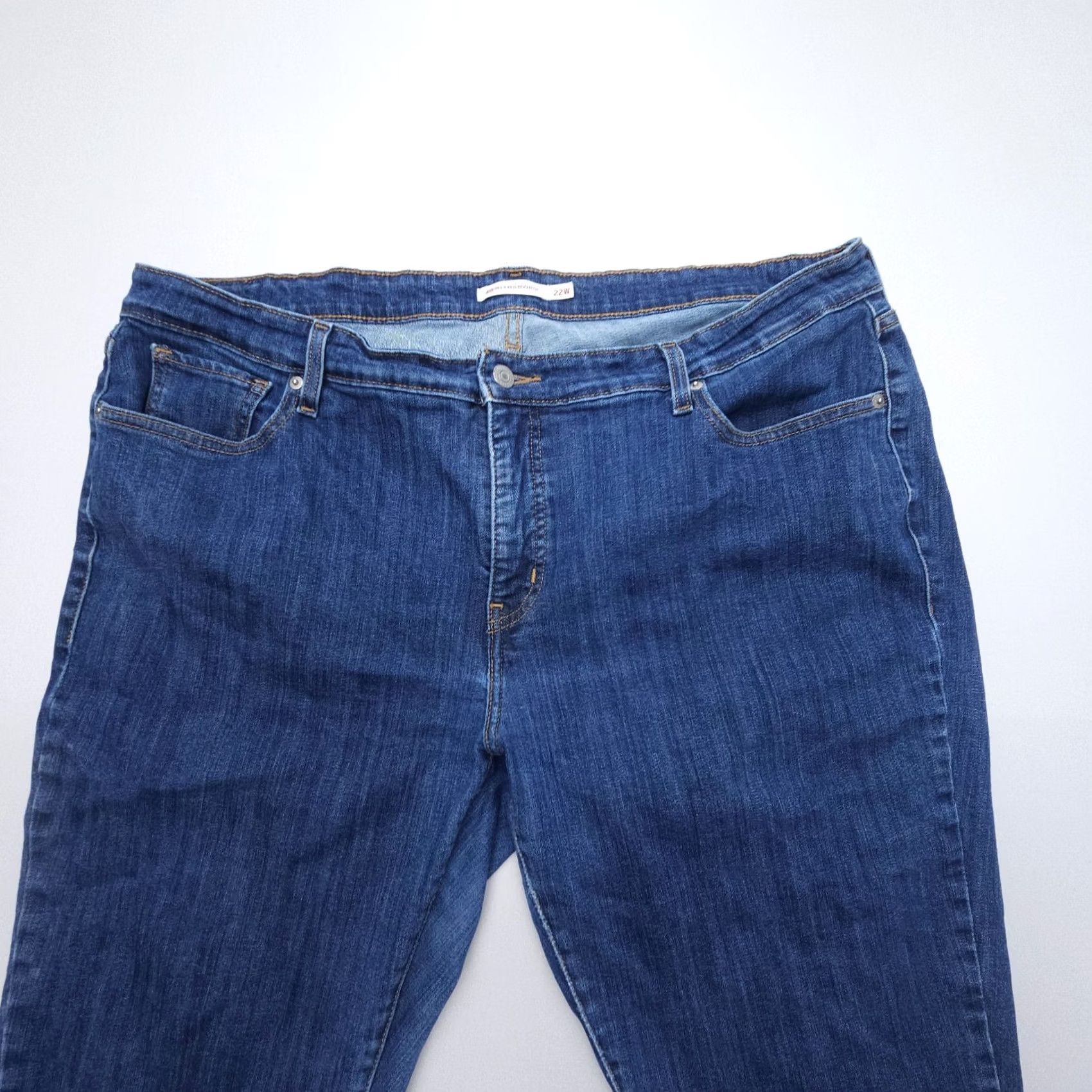 Levi's Levi's Jeans Womens 22W Blue Relaxed Bootcut Plus Size Dark Wash Stretch Denim Mid Rise Size 40" / US 18 - 4 Thumbnail