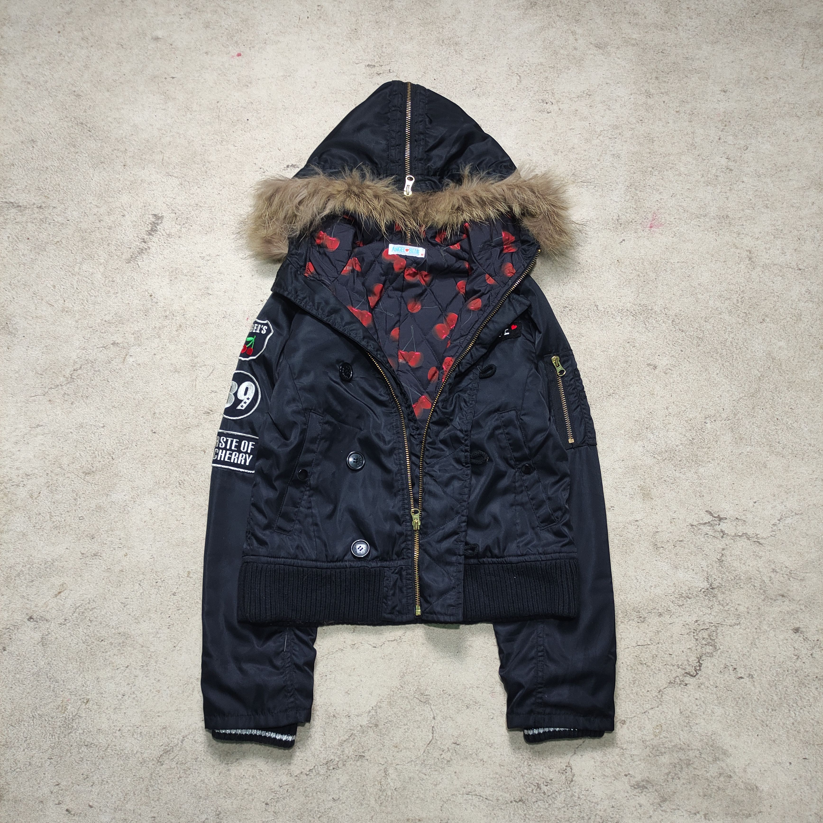 Le Grande Bleu (L.G.B.) Angel Blue Military Fur Jacket - 2000s Size US M / EU 48-50 / 2 - 1 Thumbnail