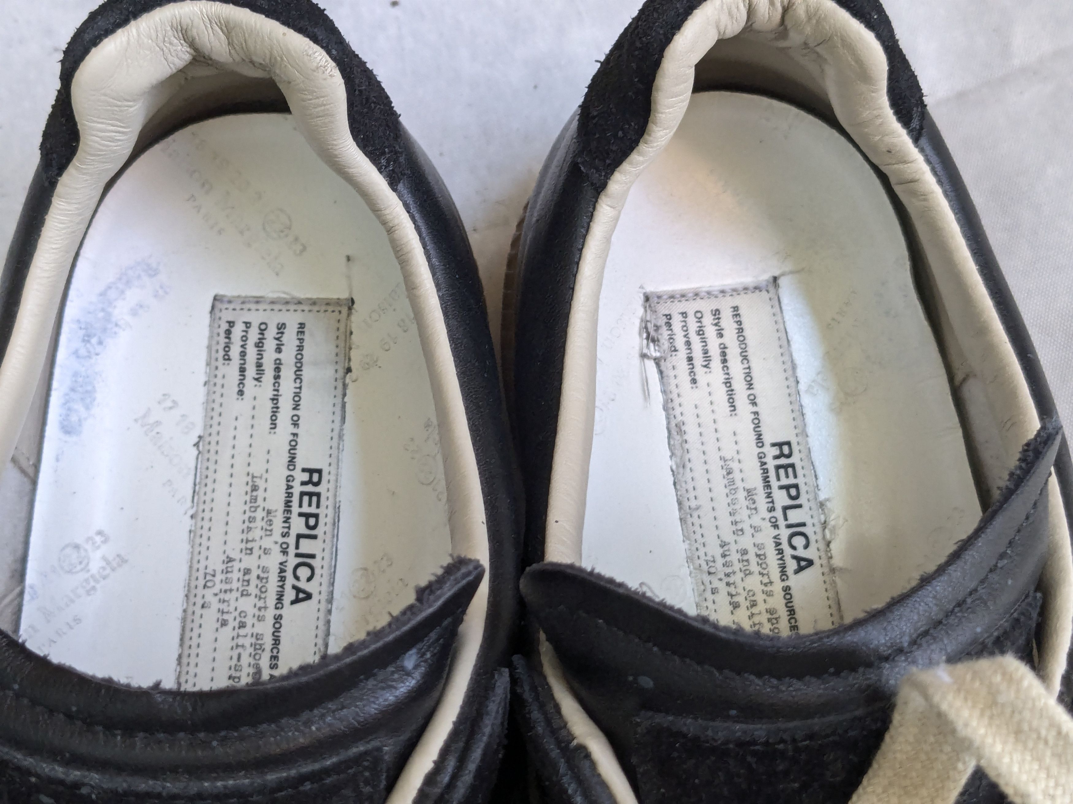 Maison Margiela Maison Margiela black pewter paint sneaker paint 9 42 Size US 9 / EU 42 - 8 Thumbnail